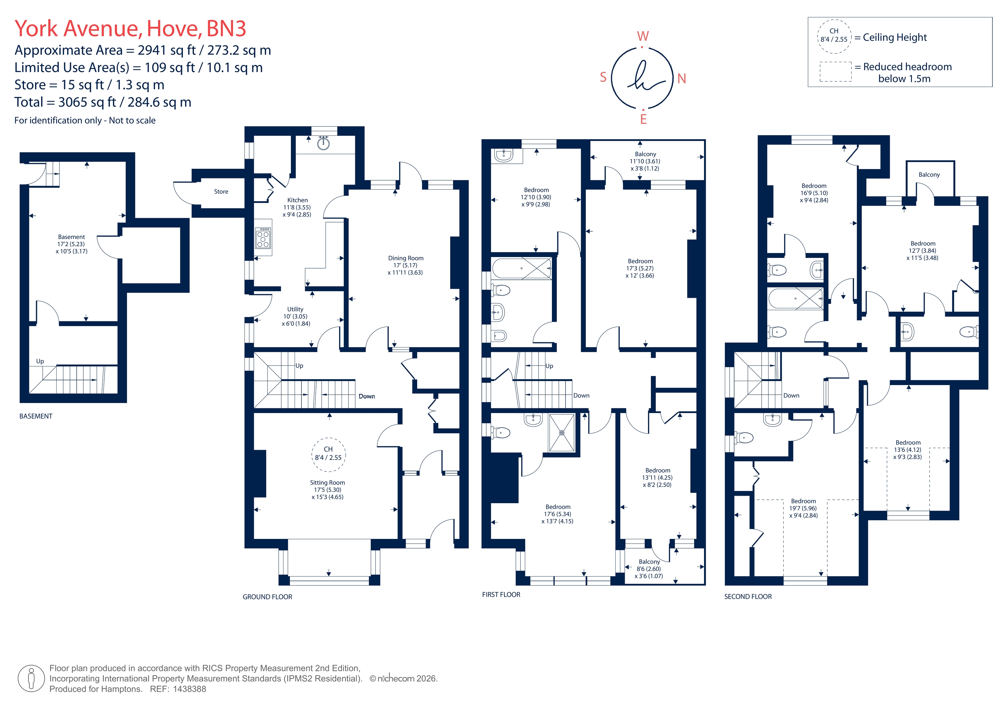 28, York Avenue, Hove floorplan