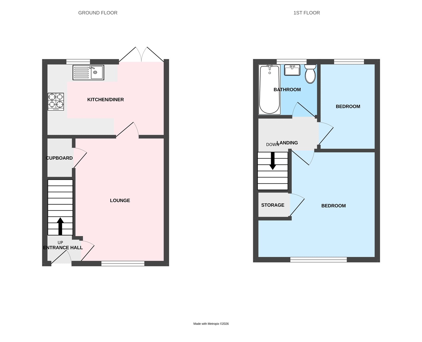 8, Bullrush Glade, Telford floorplan