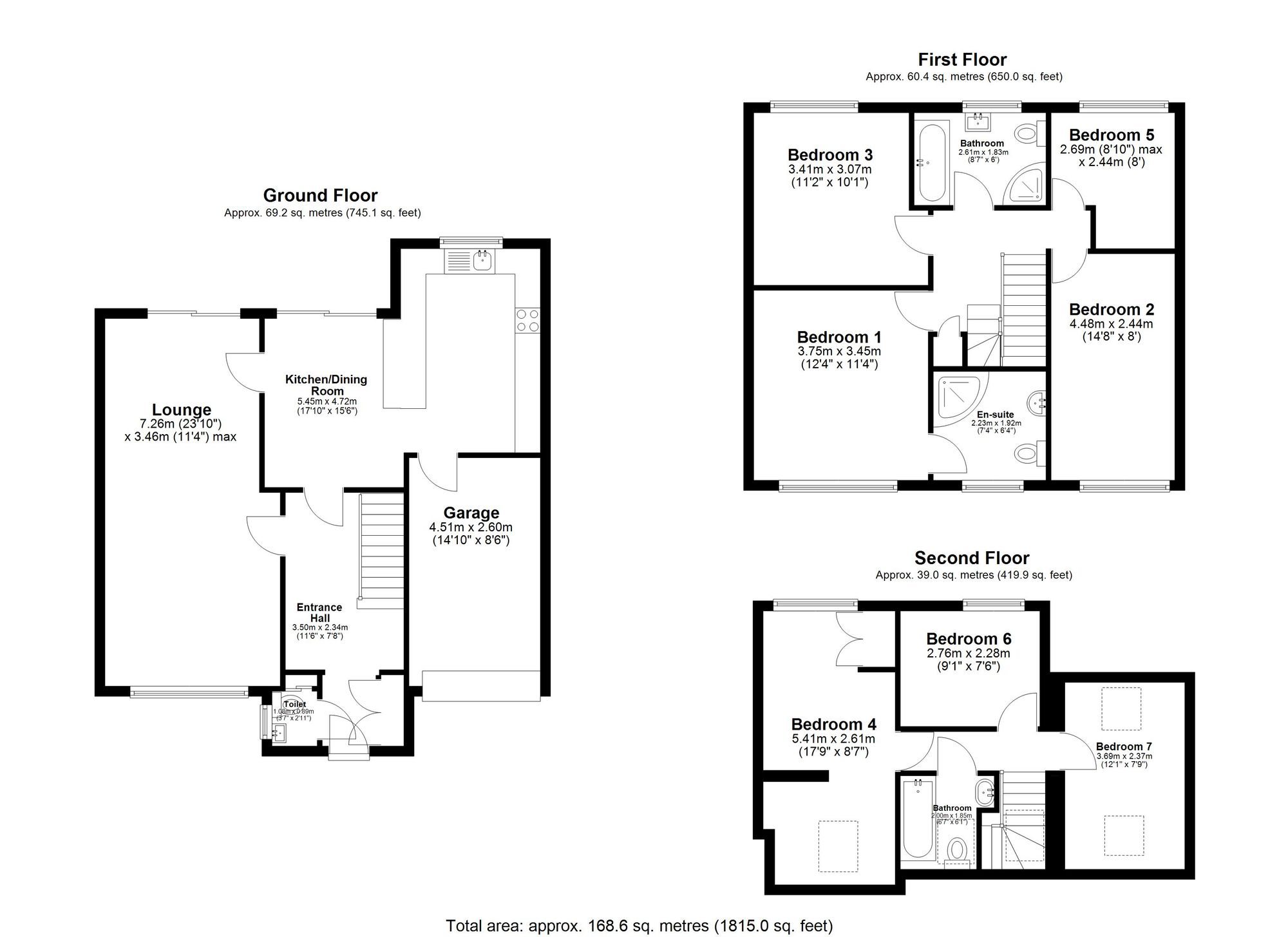 1 Poplar Drive, Royston floorplan