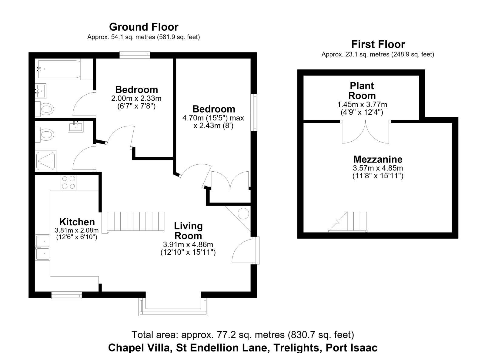 Trelights floorplan