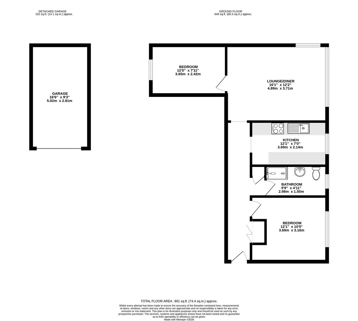 Flat 8, 94, Tapton Crescent Road, Broomhill floorplan