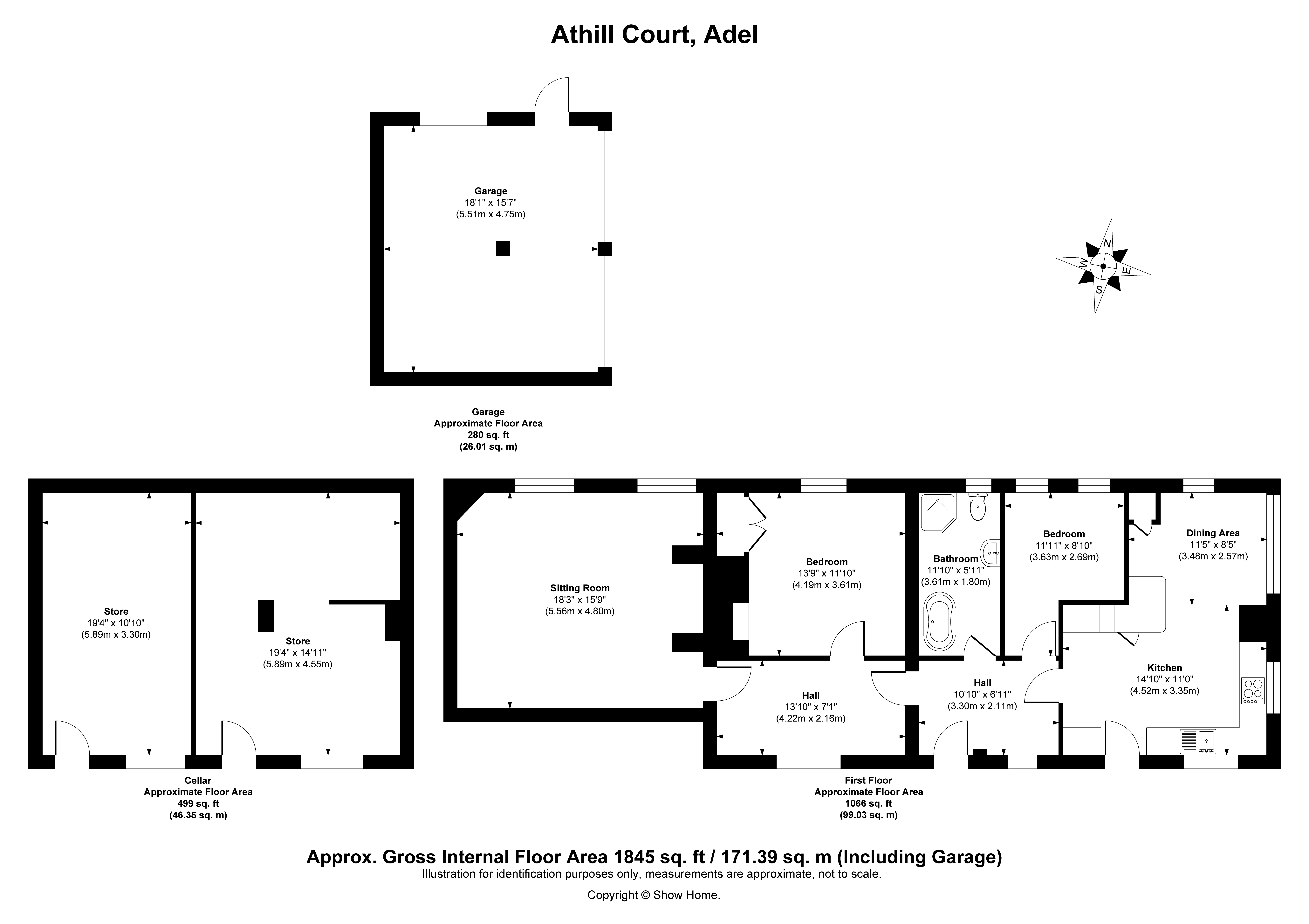 Flat 4, Athill Court,, St. Helens Lane, West Yorkshire floorplan