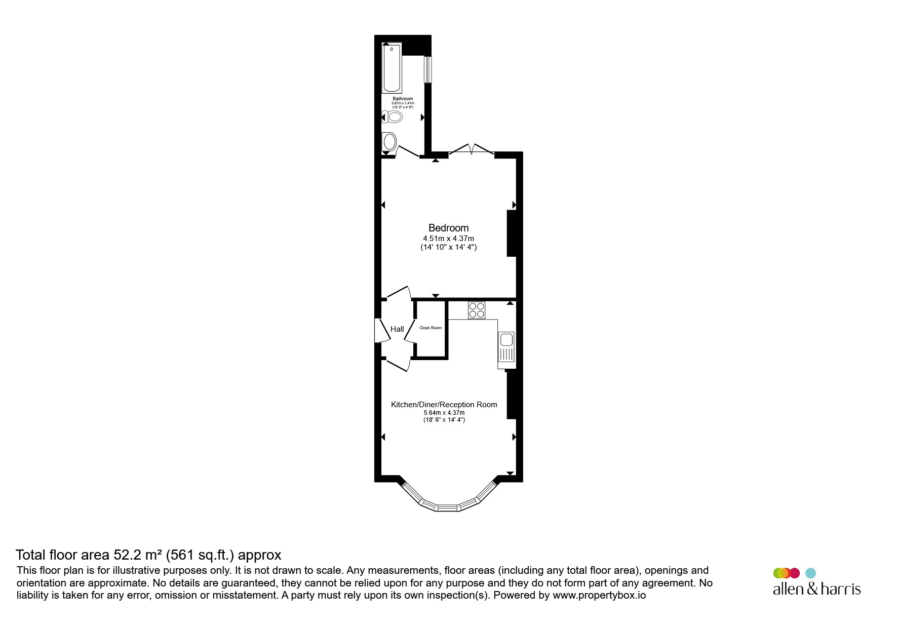 Apartment 2, Magnolia, Cathedral Road, Cardiff floorplan