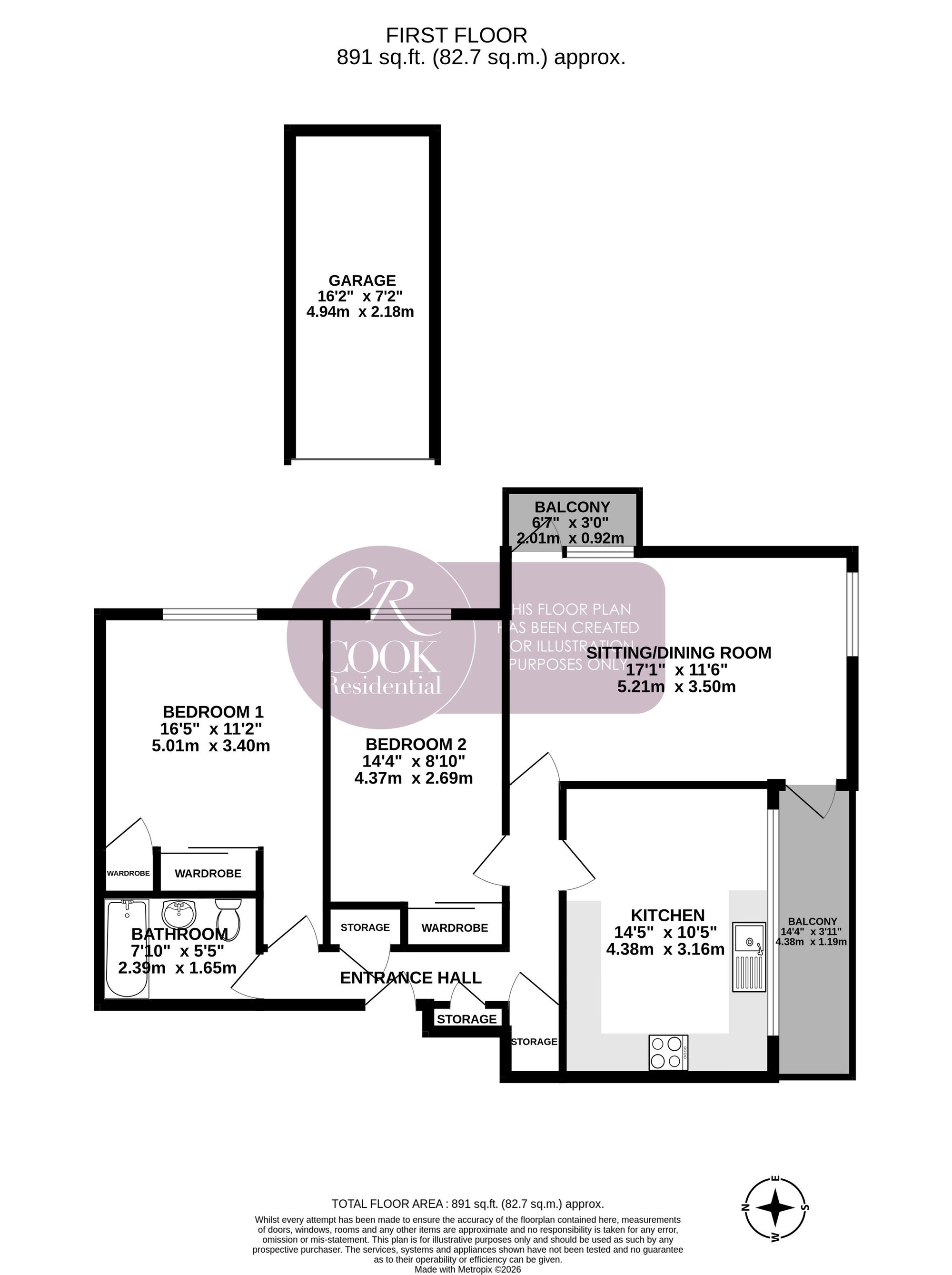 3 St Arvans Court, Evesham Road, Cheltenham floorplan