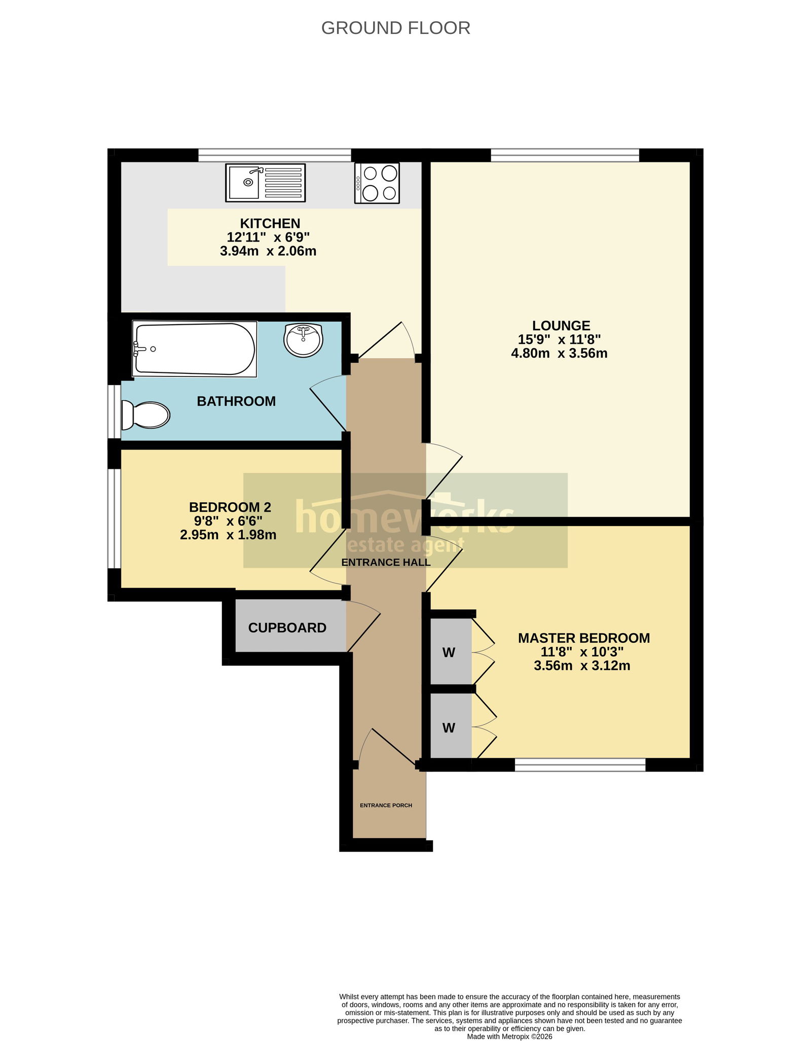 10, Warren Place, Dereham floorplan
