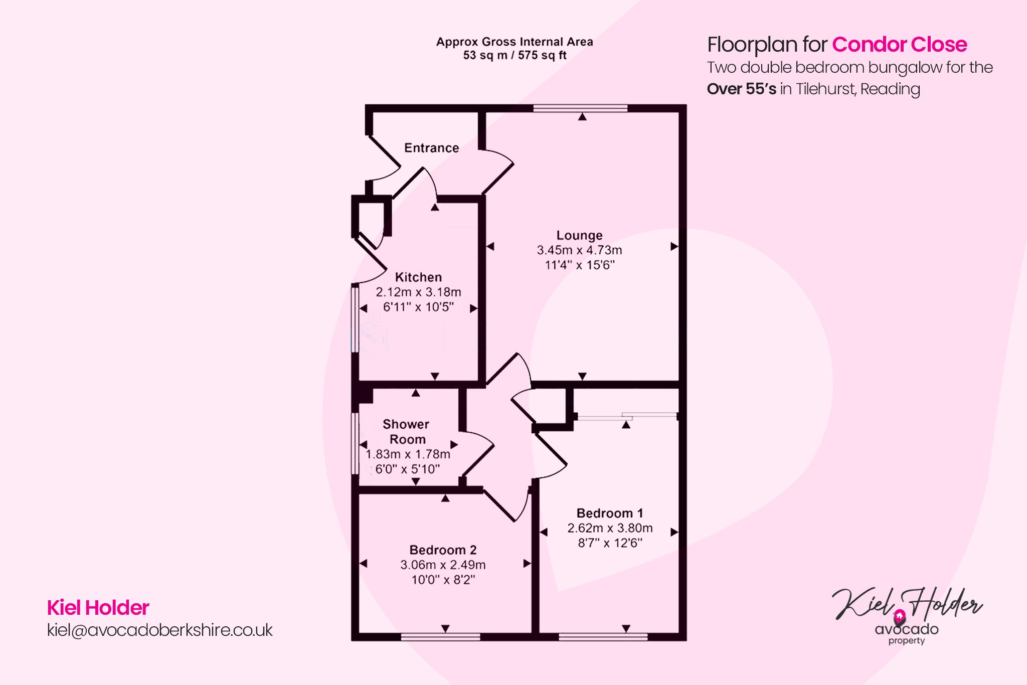 28 Condor Close, Tilehurst, Berkshire floorplan