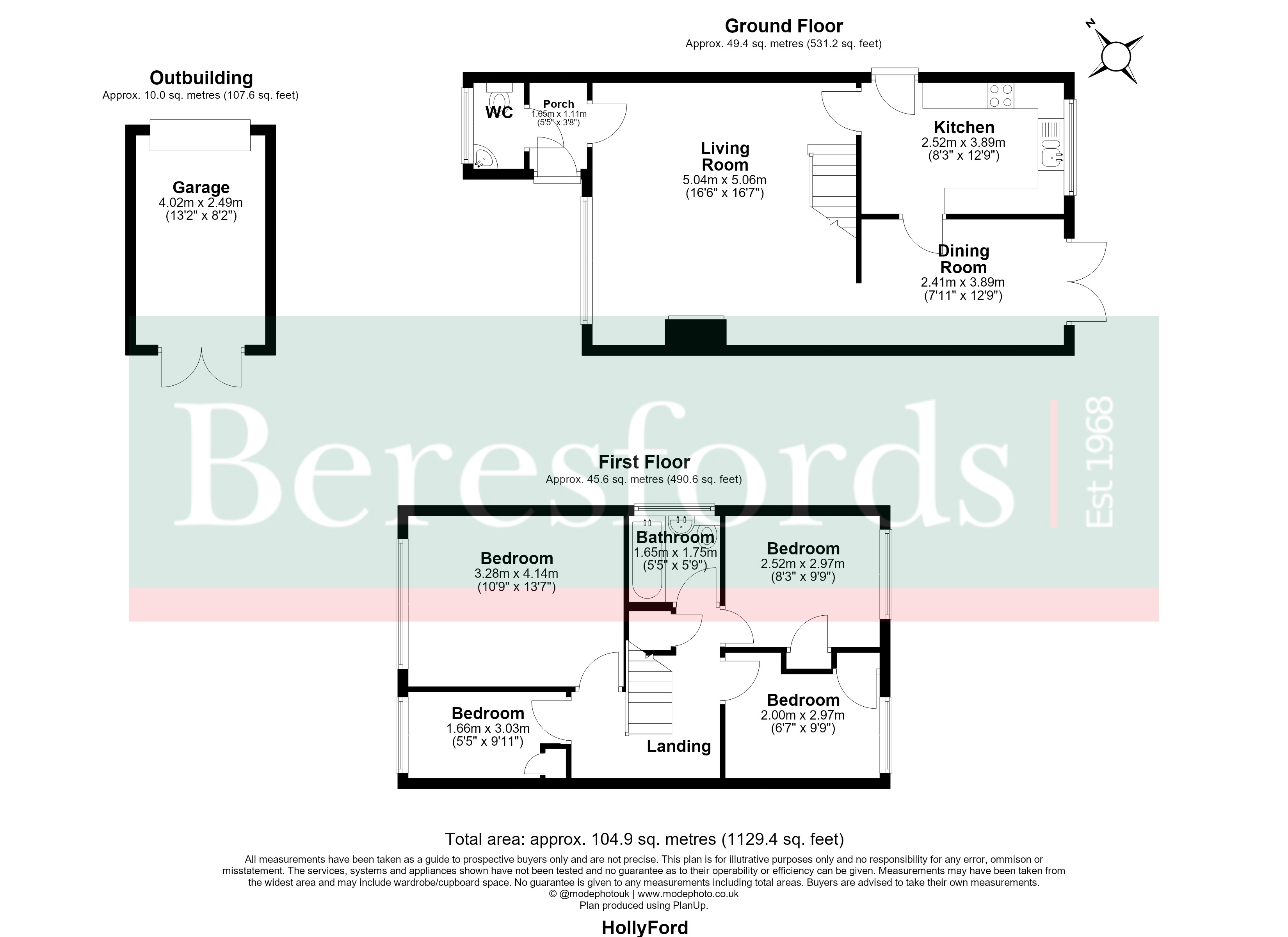 1, Hollyford, Essex floorplan