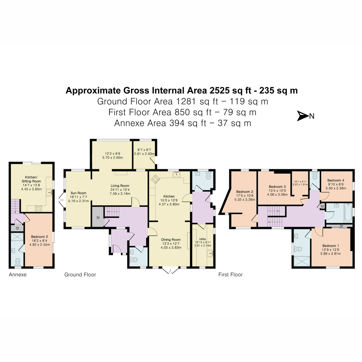 The Retreat, Porthpean Beach Road, St. Austell floorplan