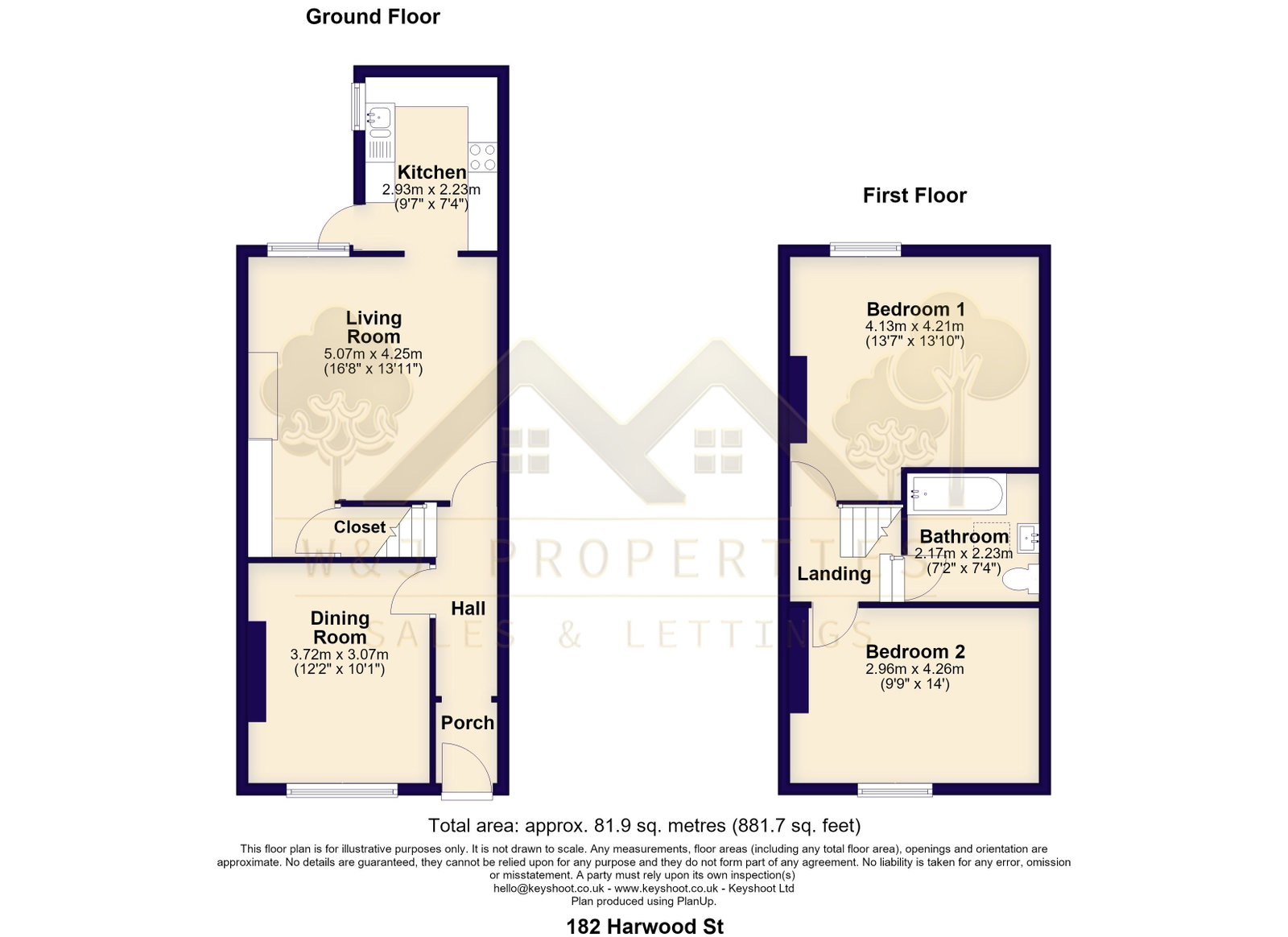 182, Harwood Street, Darwen floorplan
