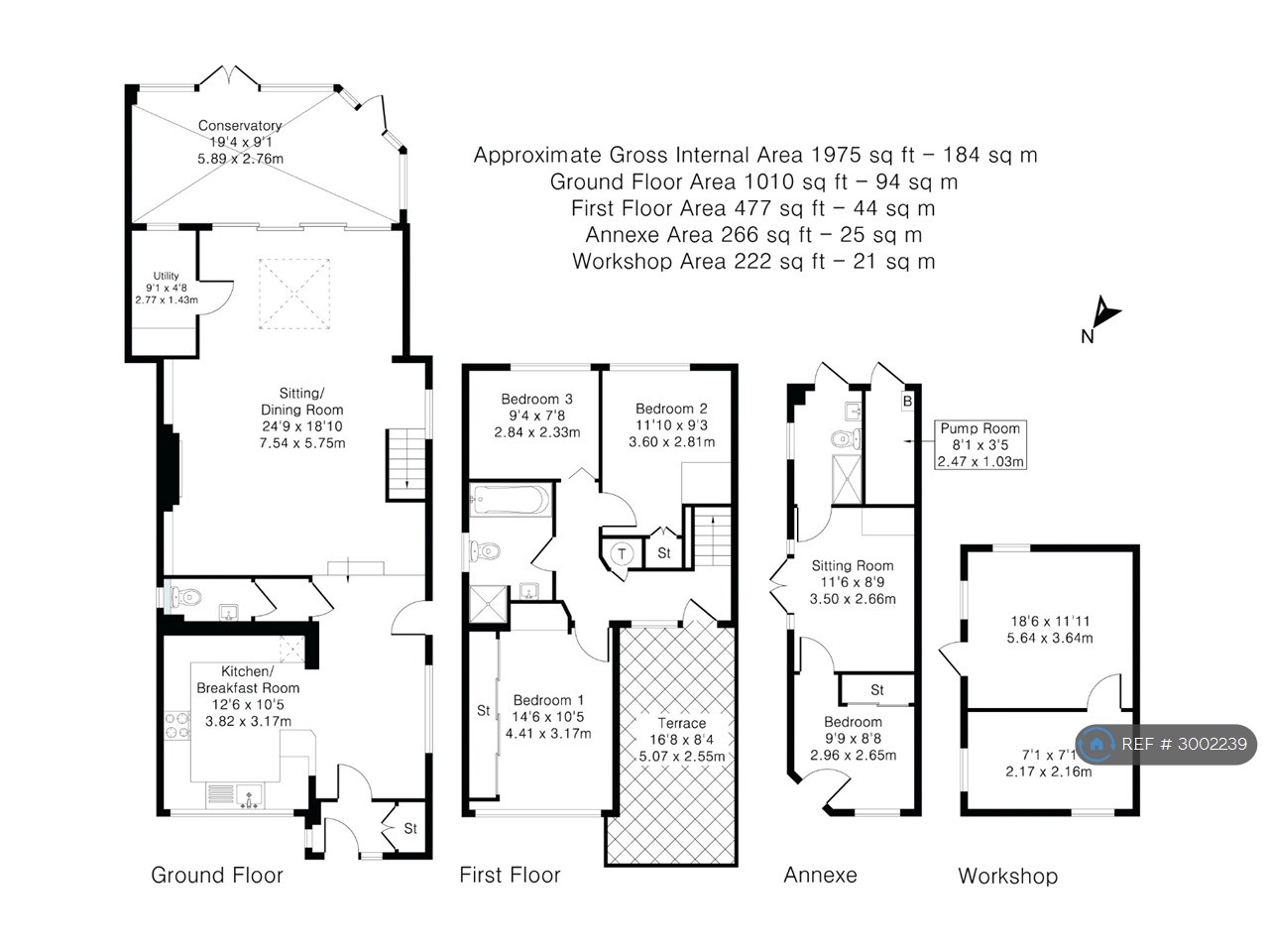 B Hurst Road, Hurst Road, West Molesey floorplan