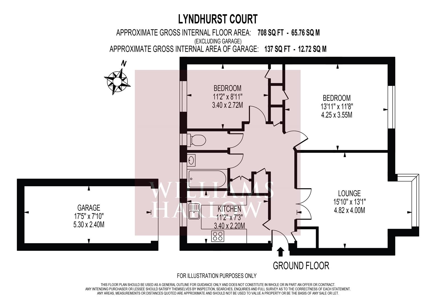 2 Lyndhurst Court, Overton Road, Sutton floorplan