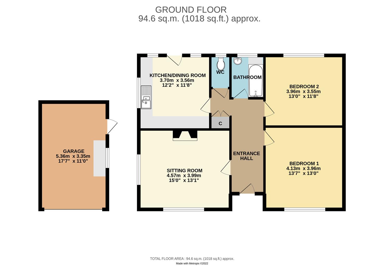 3, Crossmead Avenue, New Milton floorplan