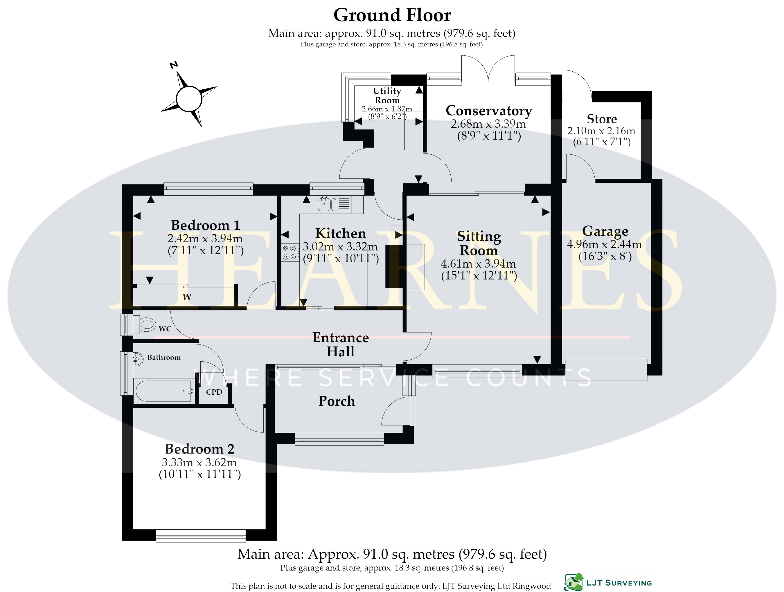 Foxcroft Drive, Colehill floorplan