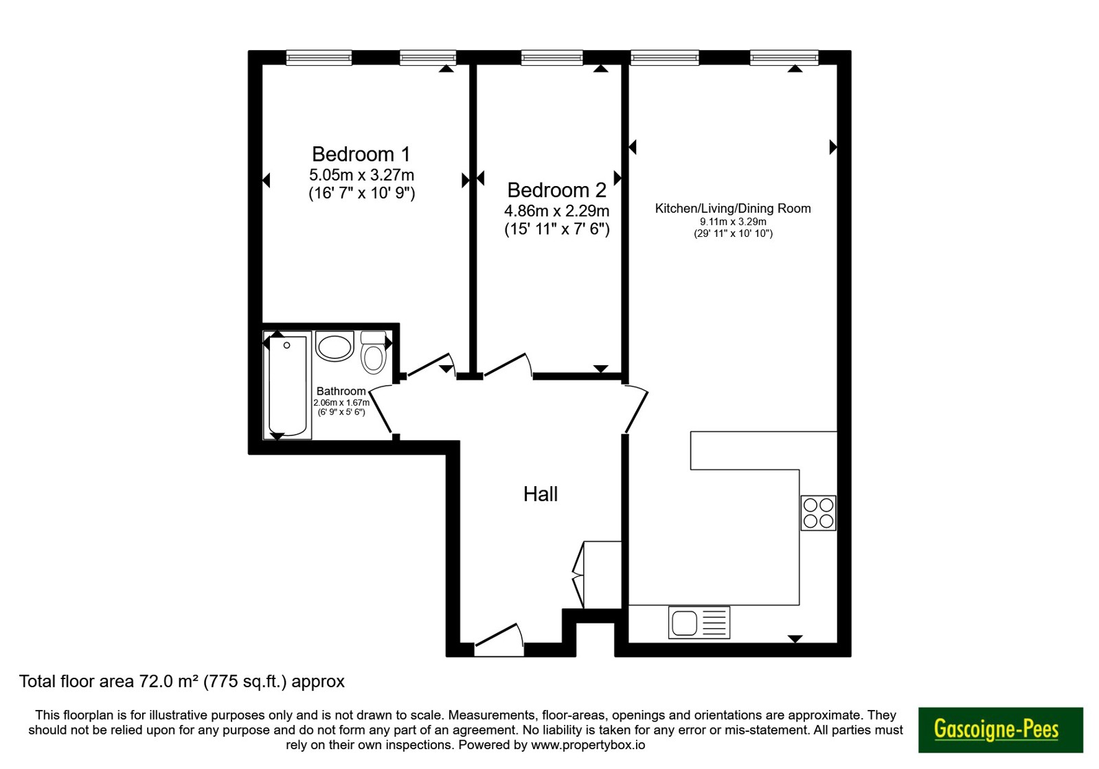 520a London Road floorplan