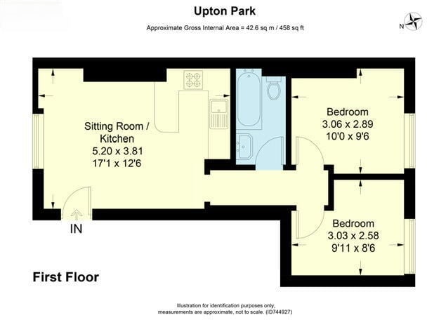 Flat 3, 53, Upton Park, Slough floorplan