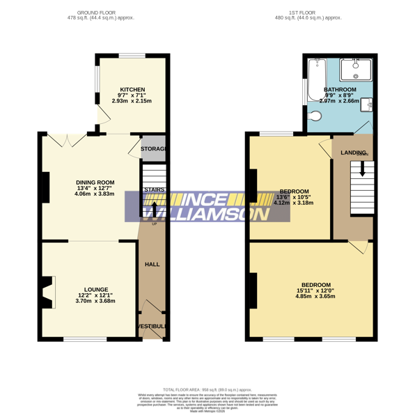 16, Woodville Road, Chorley floorplan