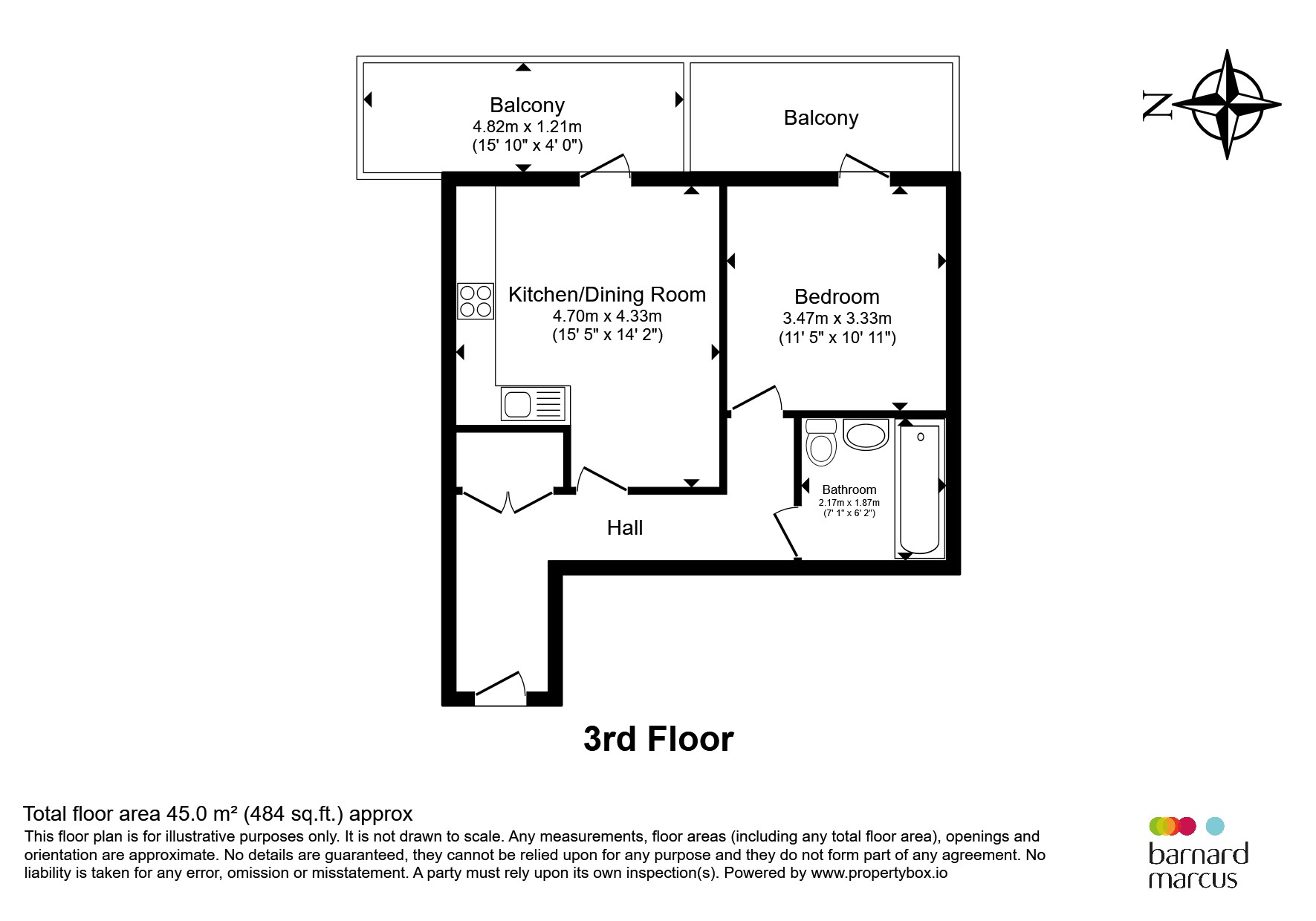 Flat 20, Holdsworth Lodge, 66, Lankaster Gardens, London floorplan