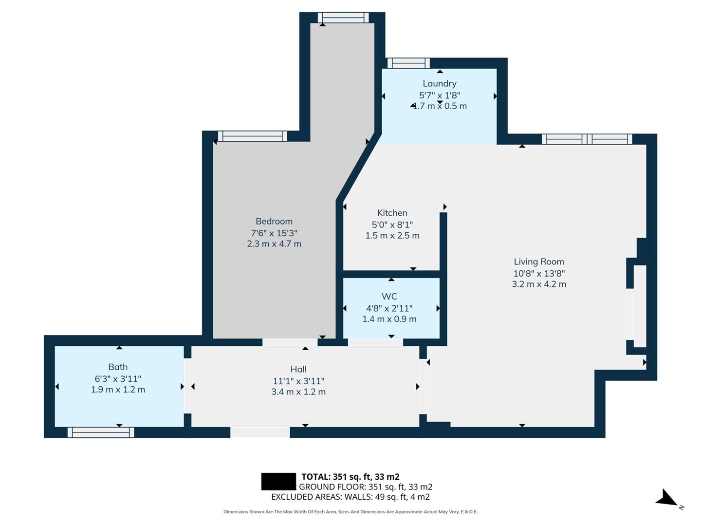 Flat 22A, Palace Mansions, Earsby Street, London floorplan