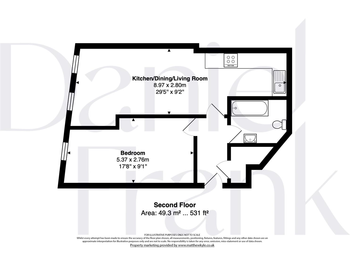Flat 1, Purlieu House, 11 Station Road, Epping floorplan