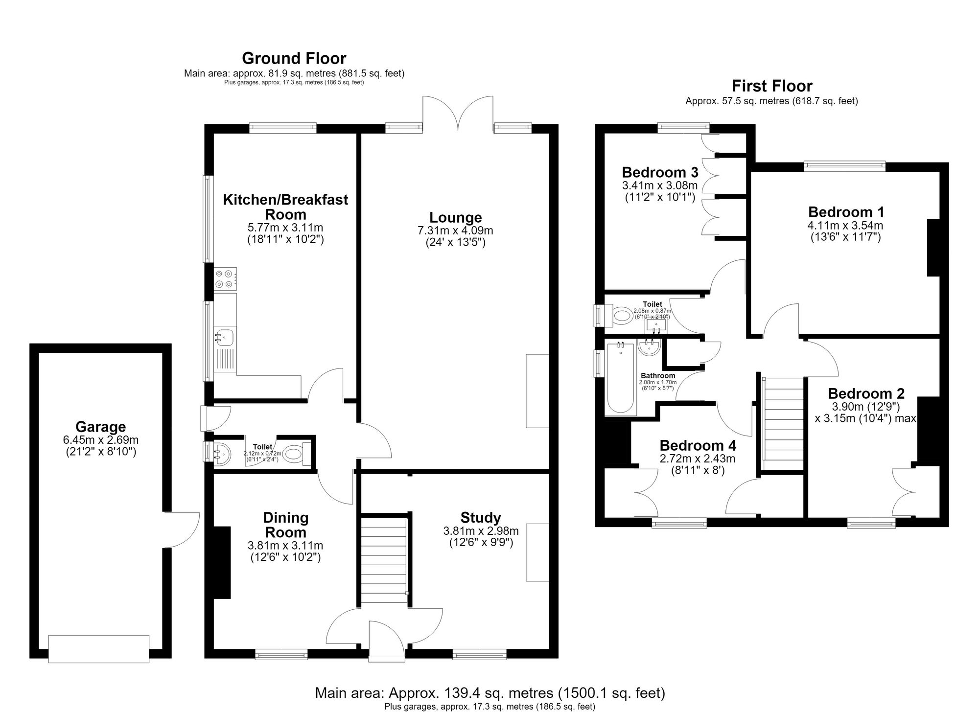 64 Fordham Road, Ely floorplan