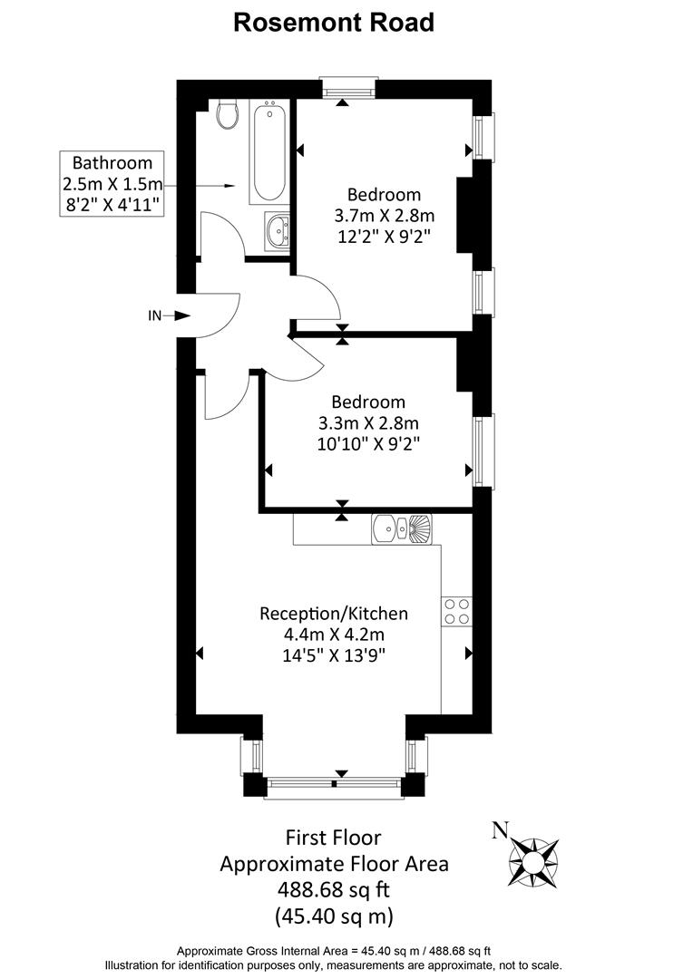 2 Bedrooms Flat to rent in Rosemont Road, Acton W3