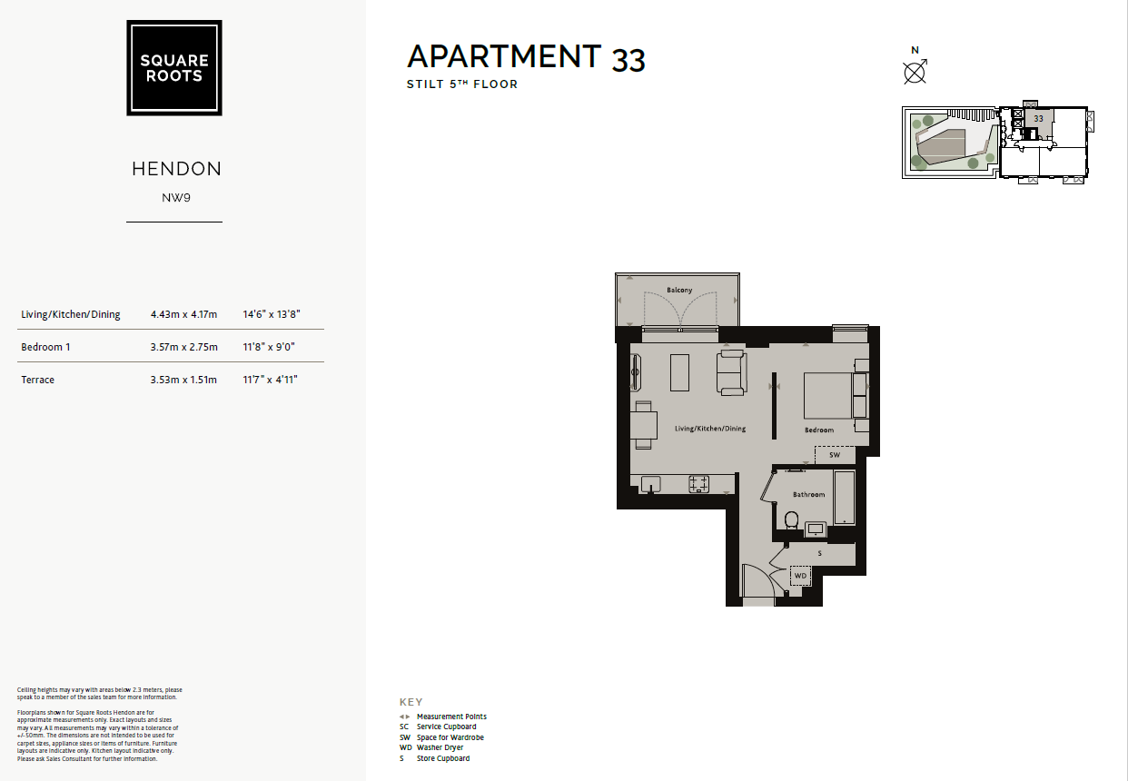 Flat 33, Stilt Apartments floorplan