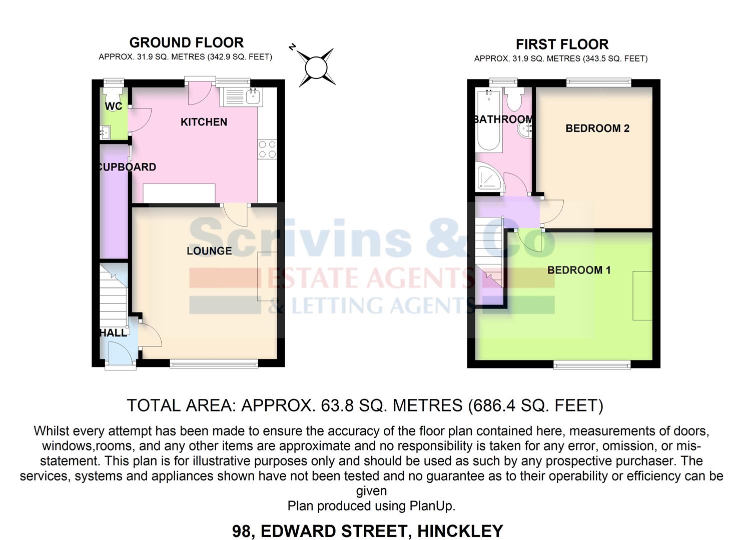 98, Edward Street, Hinckley floorplan