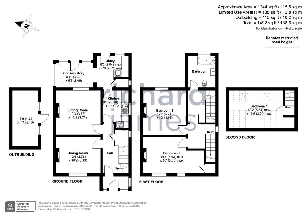 Dena Cottage, Dena Cottage, The Marsh Wanborough floorplan