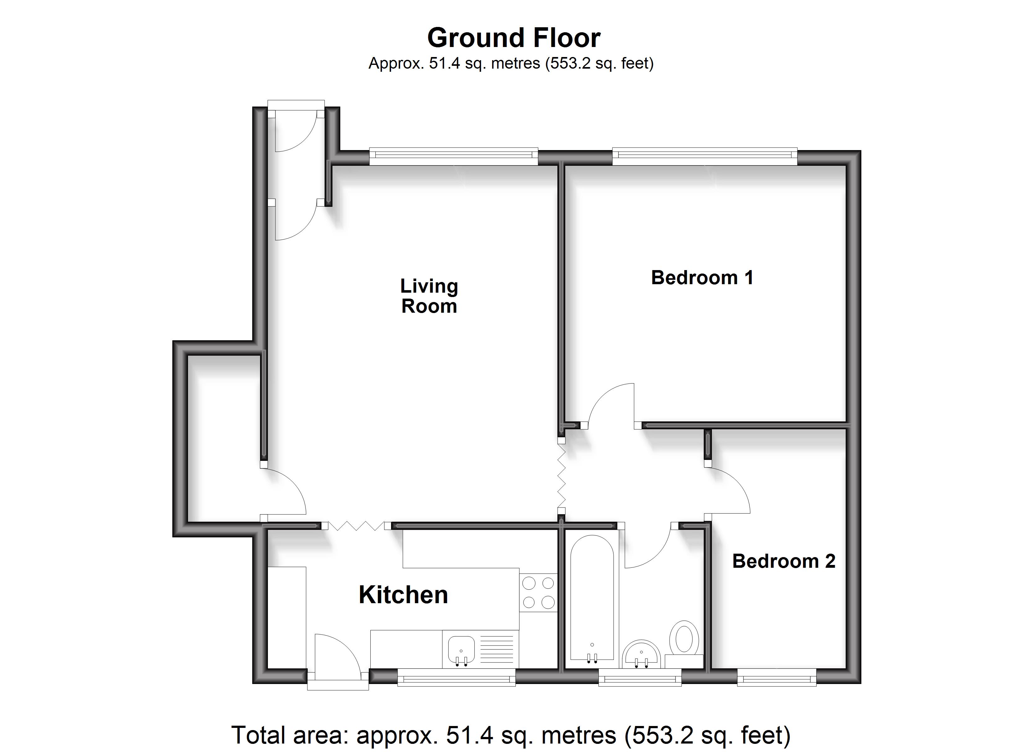 54, Roseholme, Maidstone floorplan