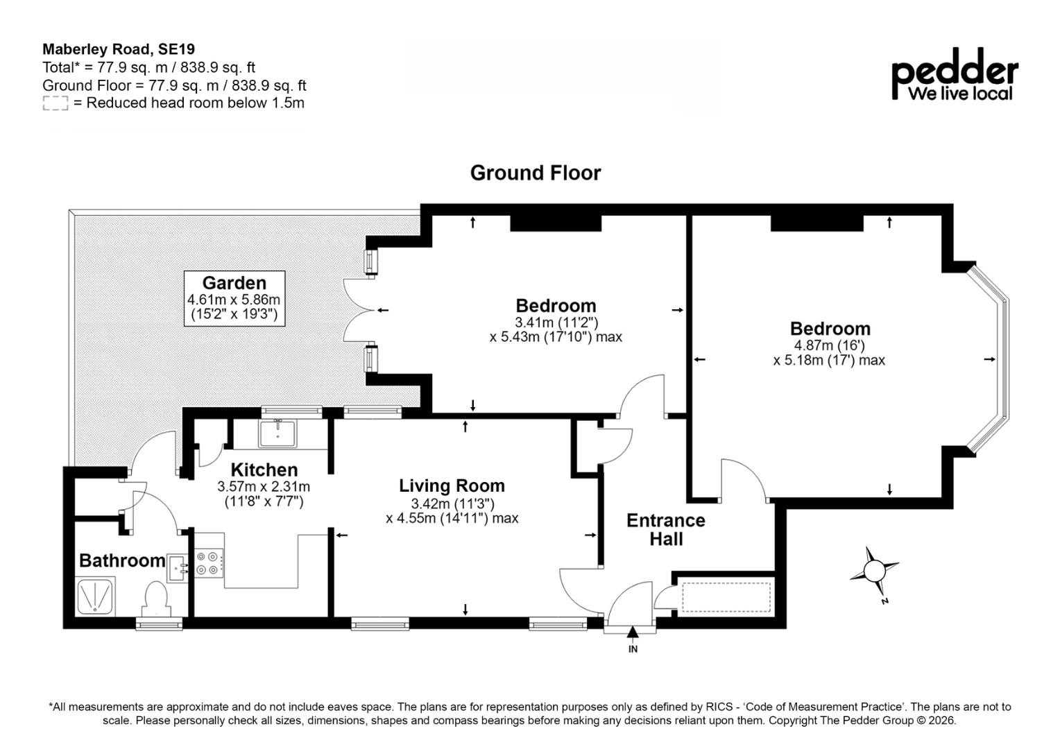 44, Maberley Road, London floorplan