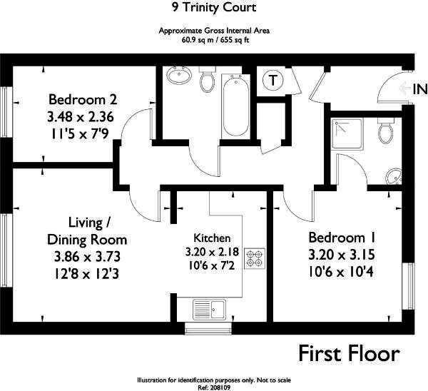 2 Bedrooms Flat for sale in St. Michaels Road, Newbury RG14