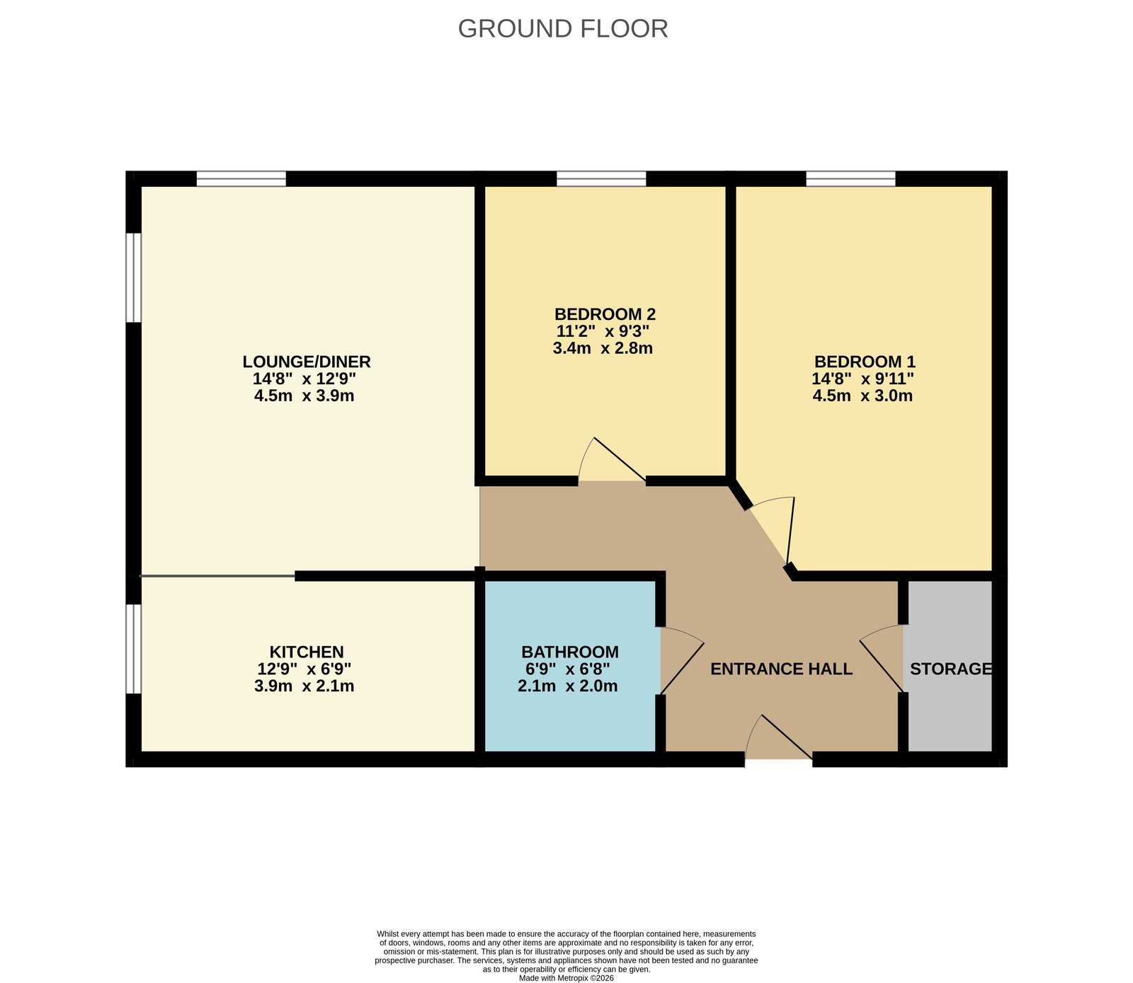 14,Flat 6, Angus Way, Milton Keynes floorplan