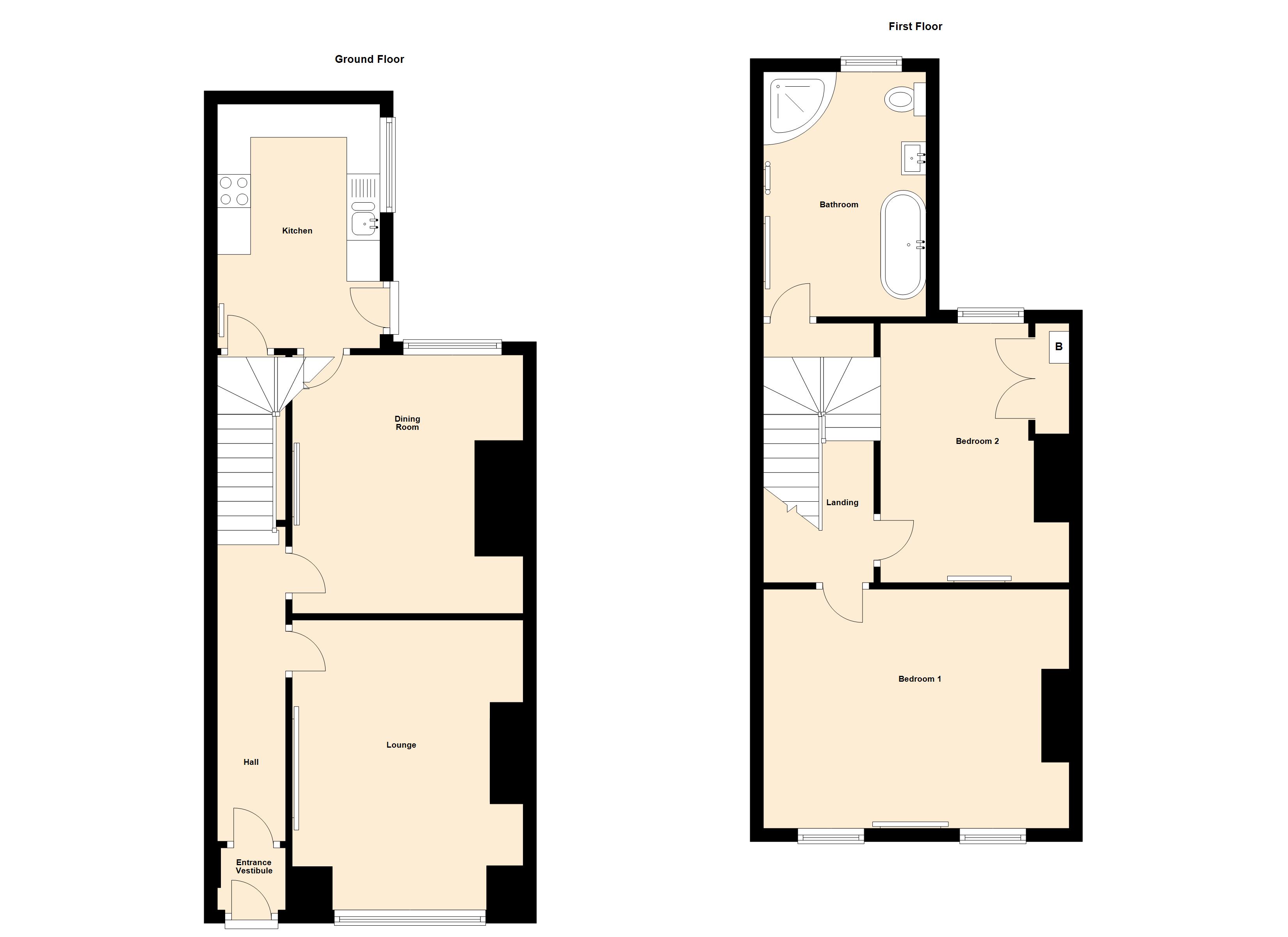 2 Bedrooms Terraced house for sale in Lower Green, Poulton-Le-Fylde FY6
