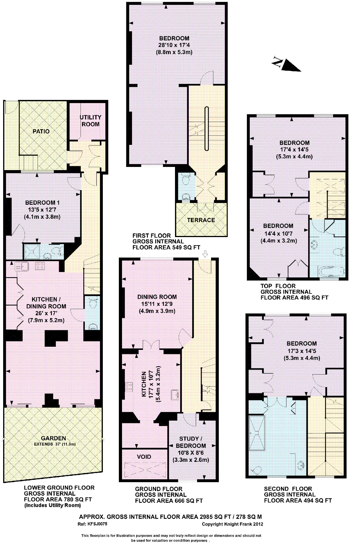 20, Regents Park Terrace, London floorplan
