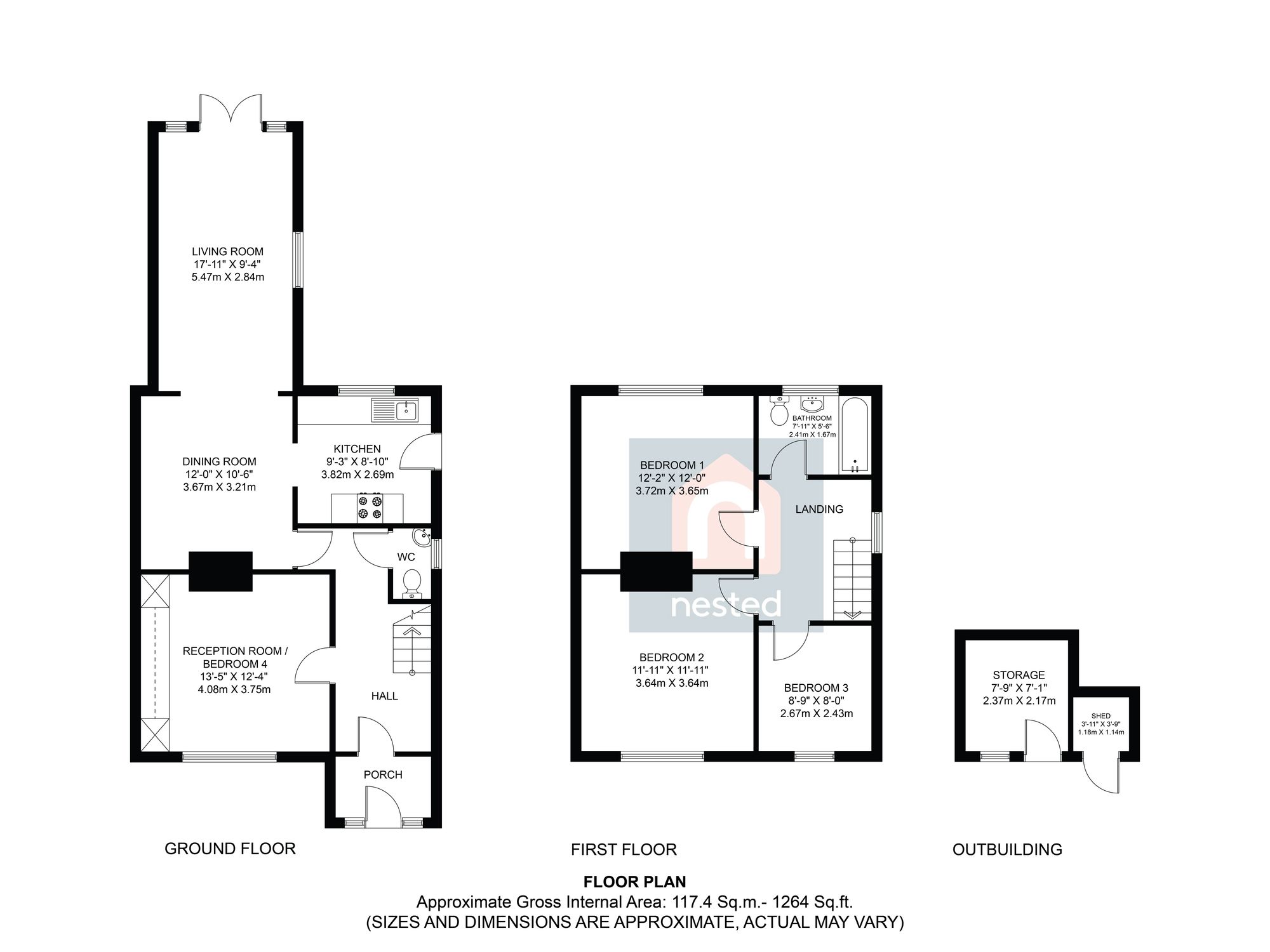 110 Edward Road, Christchurch floorplan