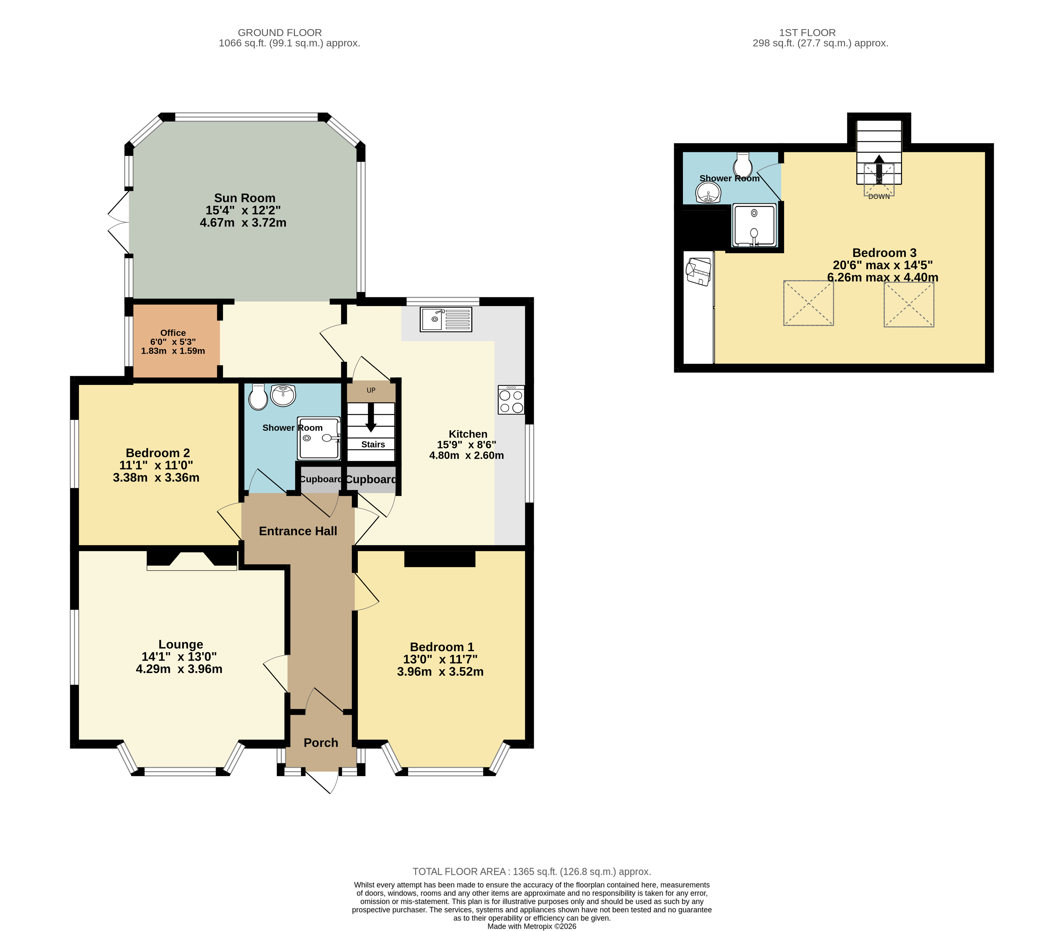 16, Powers Court Road, Barton On Sea floorplan