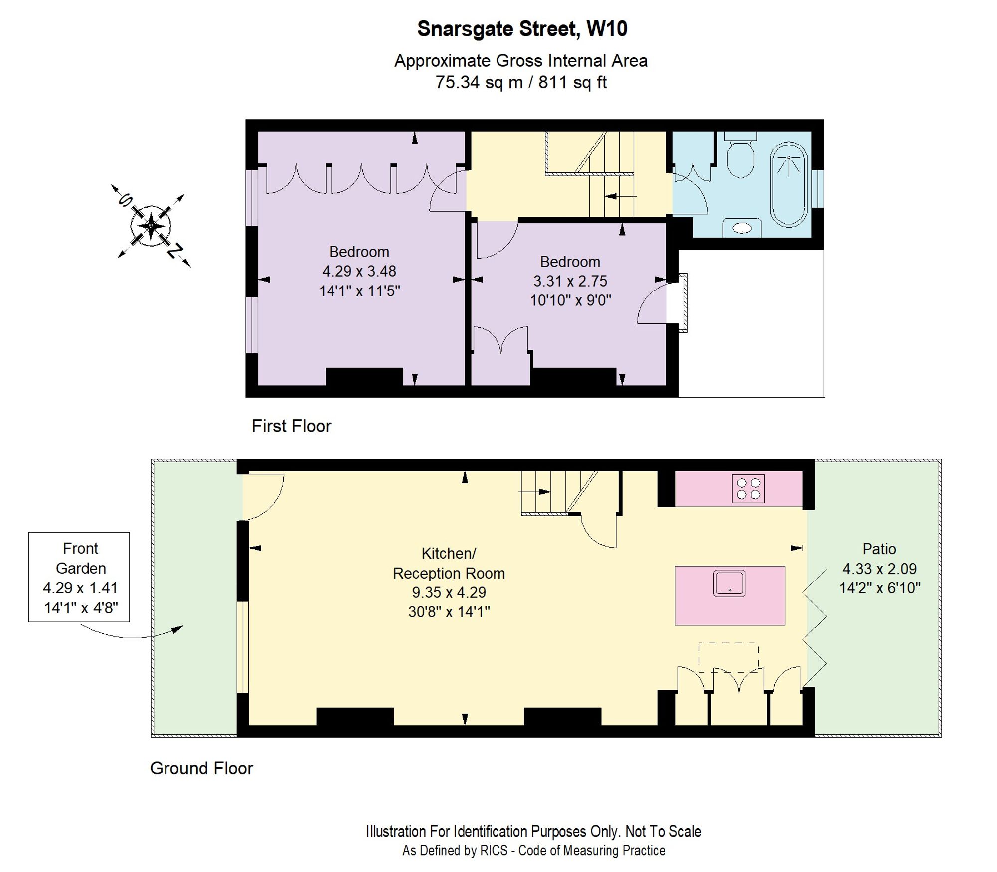 12 Snarsgate Street, London floorplan