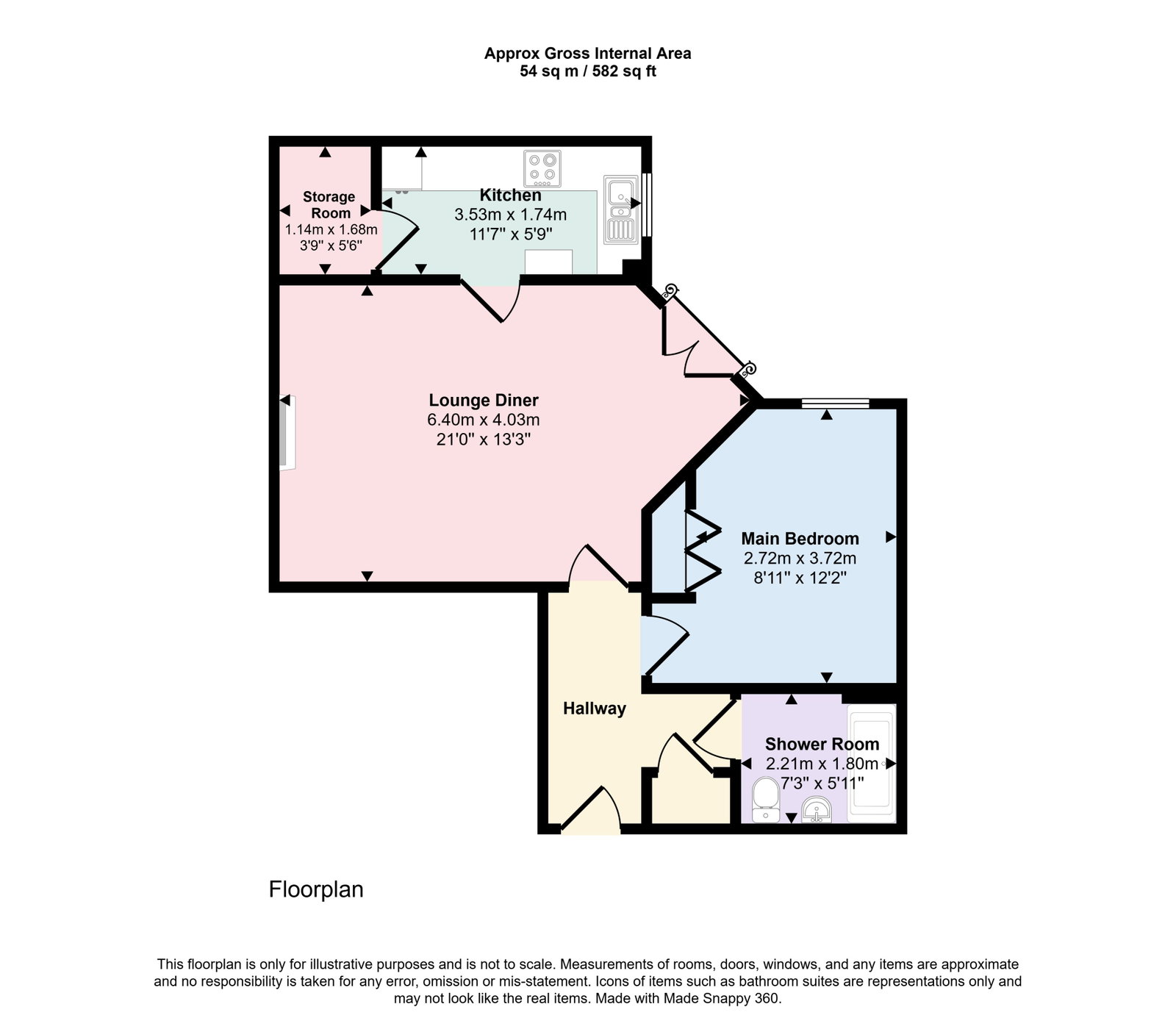 The Granary Mews,Flat 73, Glebe Street, Dumfries floorplan