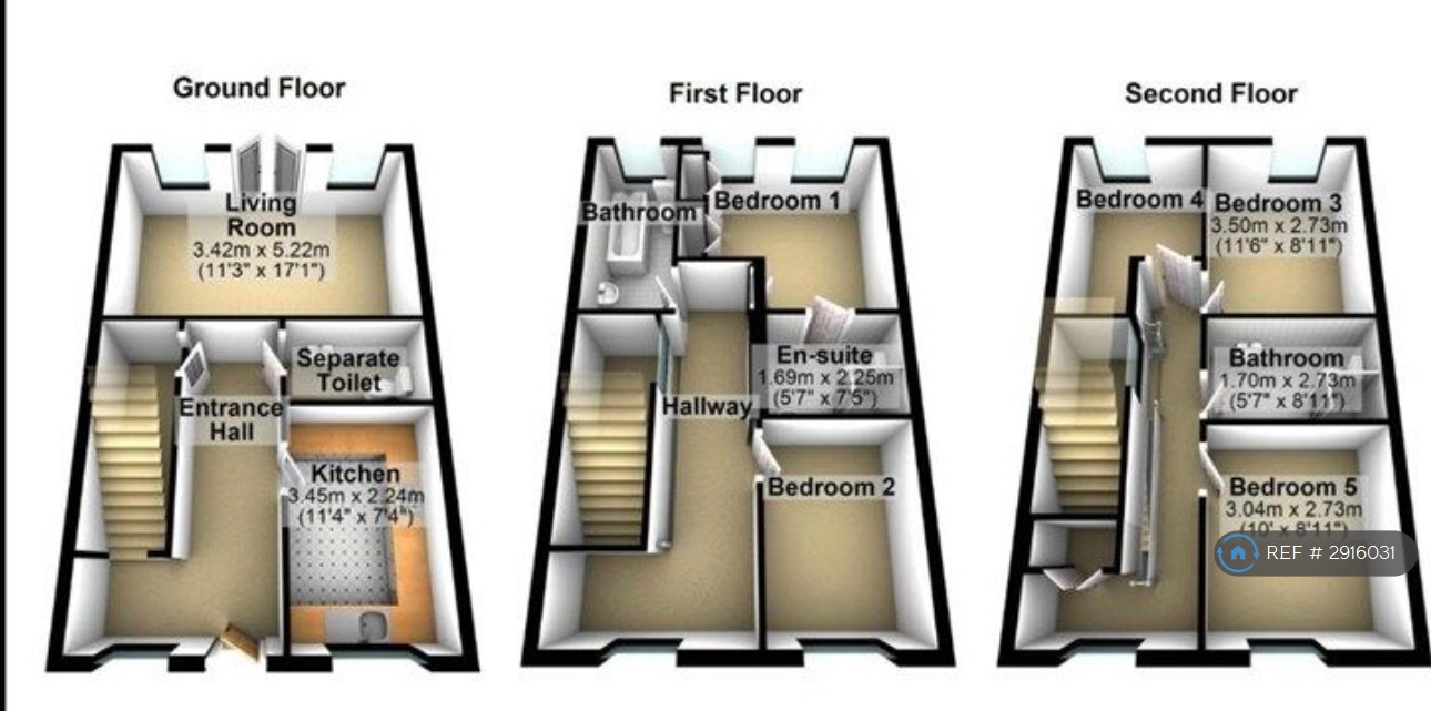 Larchmont Road, Leicester floorplan