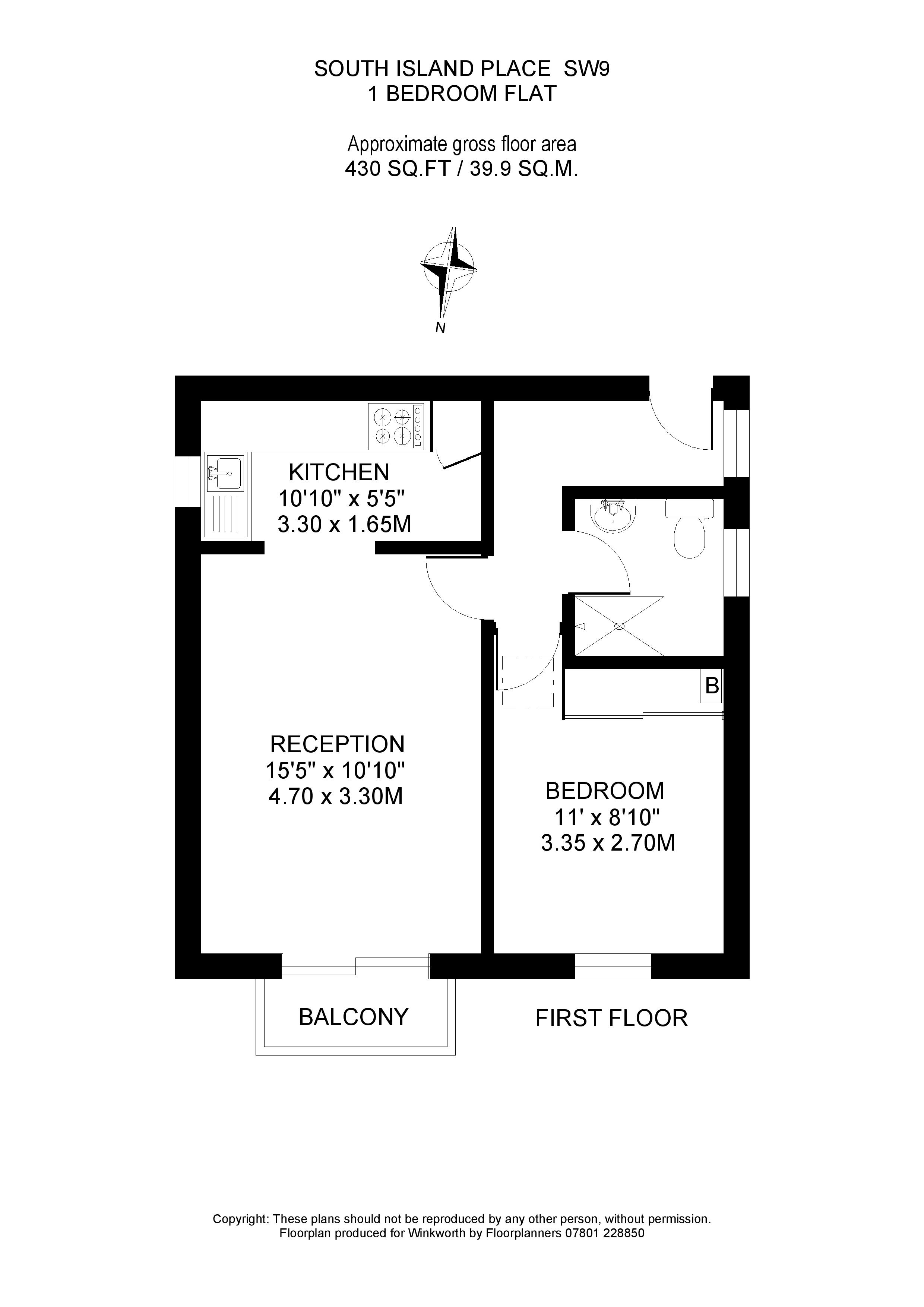 South Island Place, London, SW9 floorplan