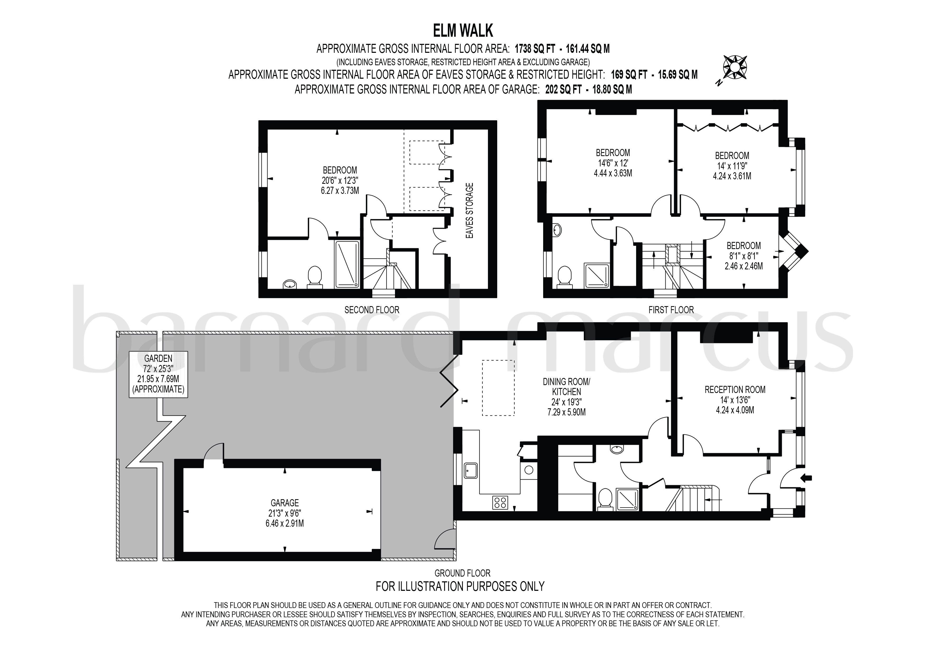 33, Elm Walk, LONDON floorplan