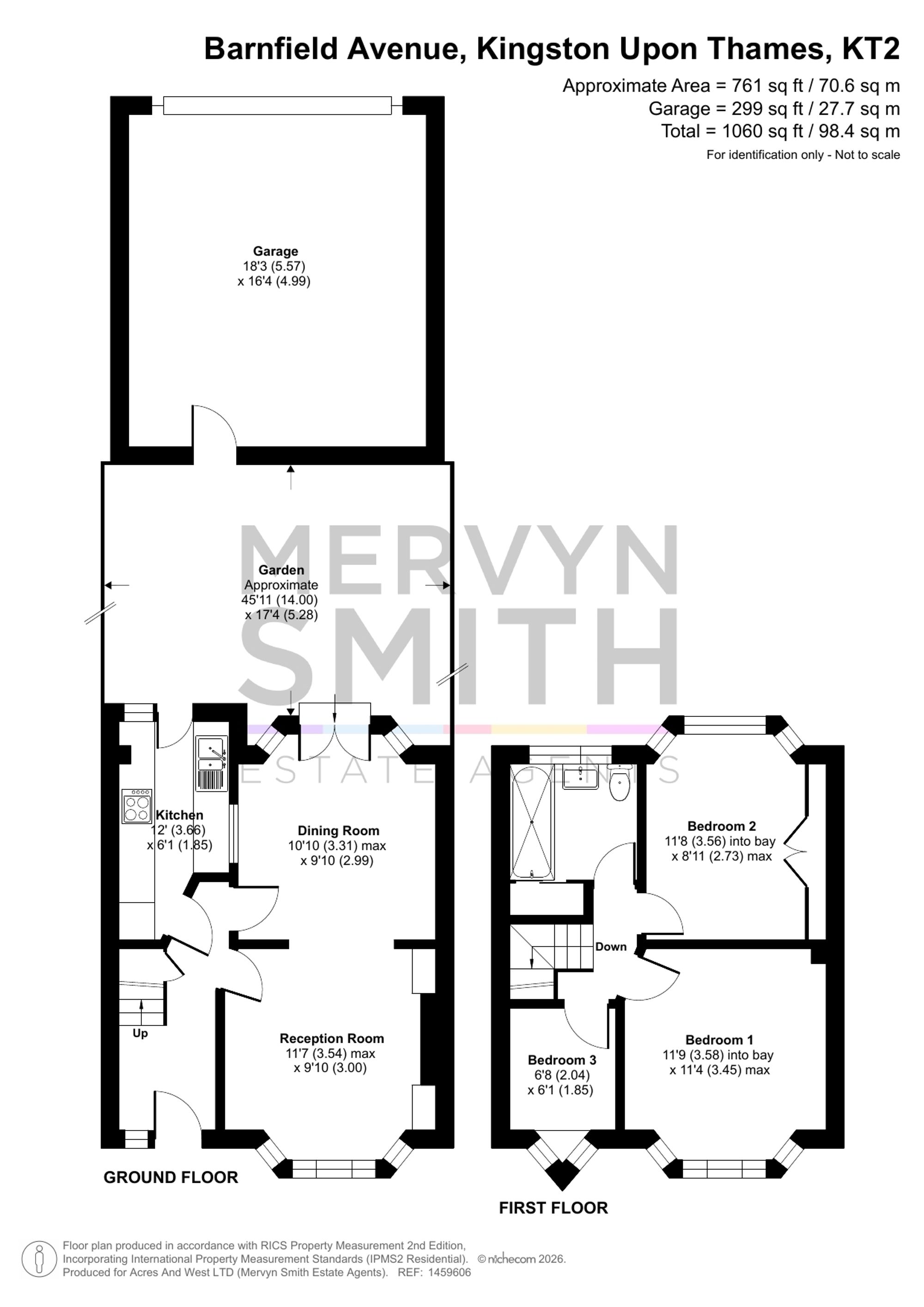 141 Barnfield Avenue, Kingston Upon Thames floorplan