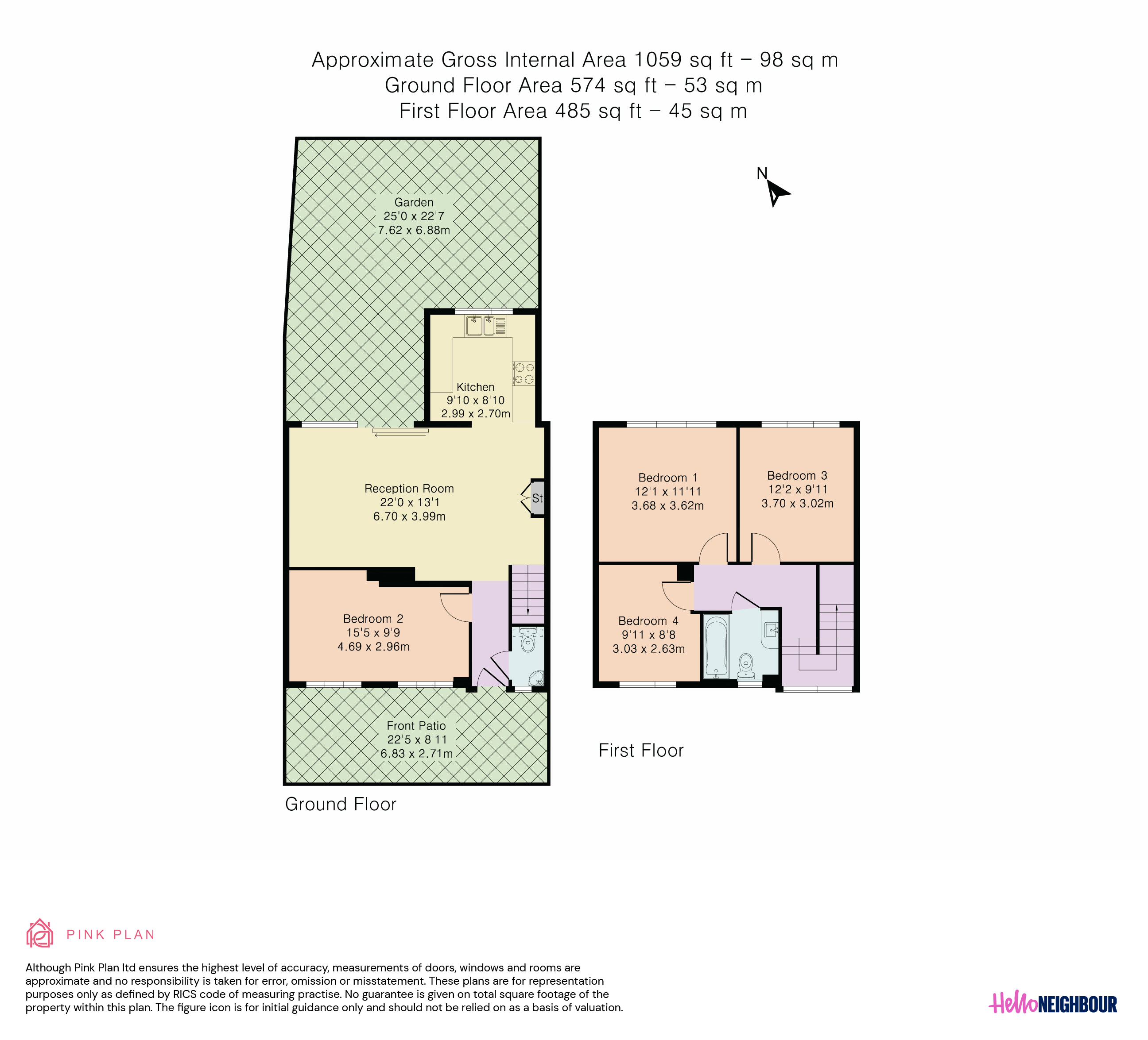12, Albert Walk, London floorplan