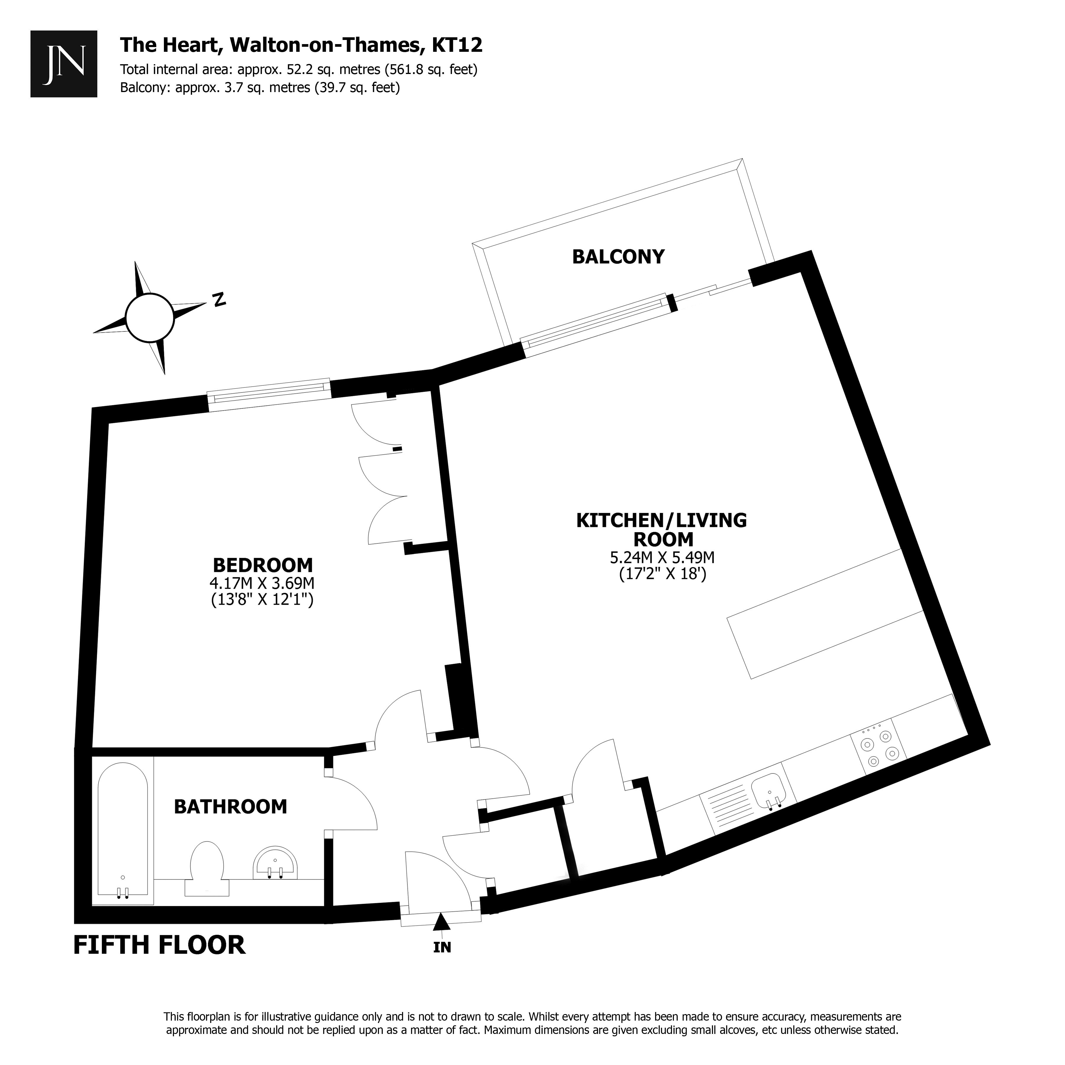 520, The Heart, Walton-On-Thames floorplan