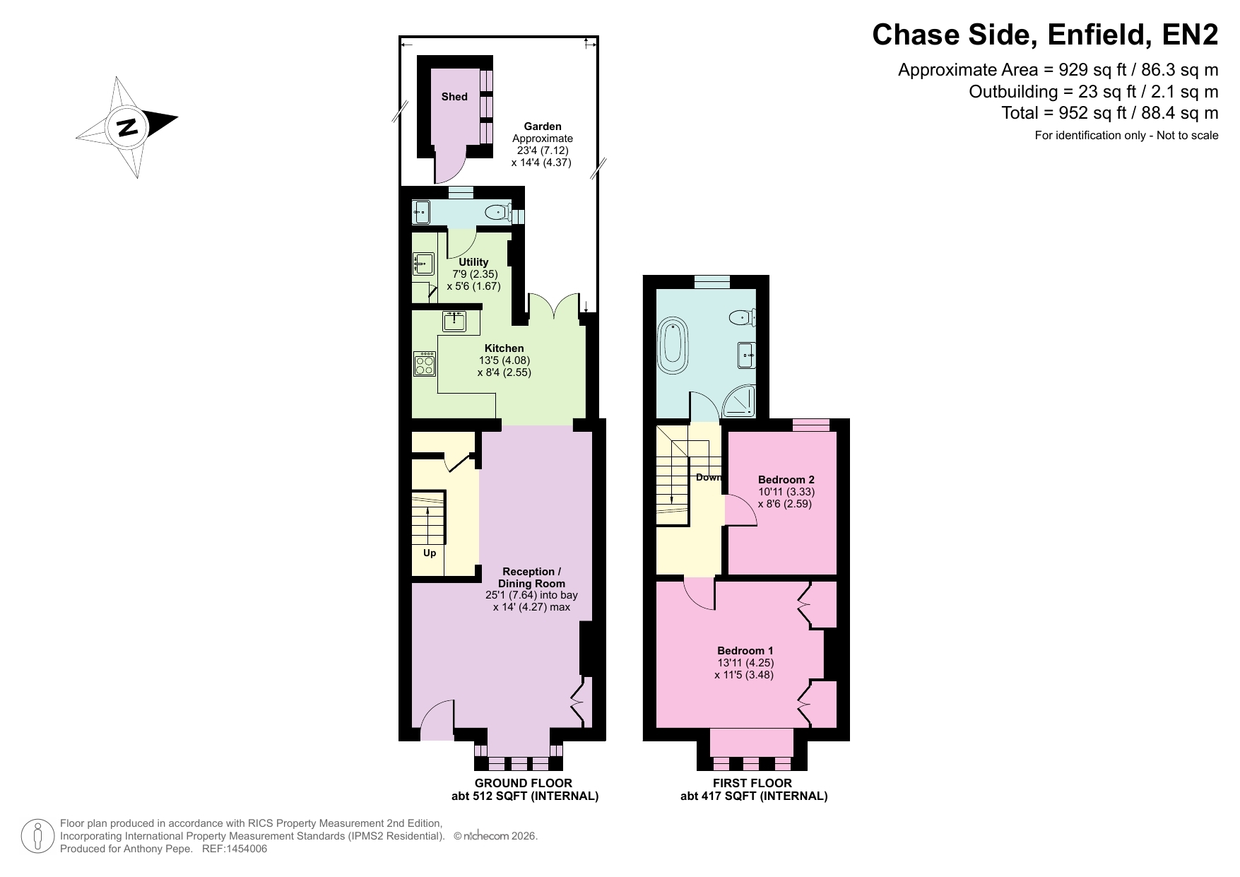 18, Chase Side, Enfield floorplan