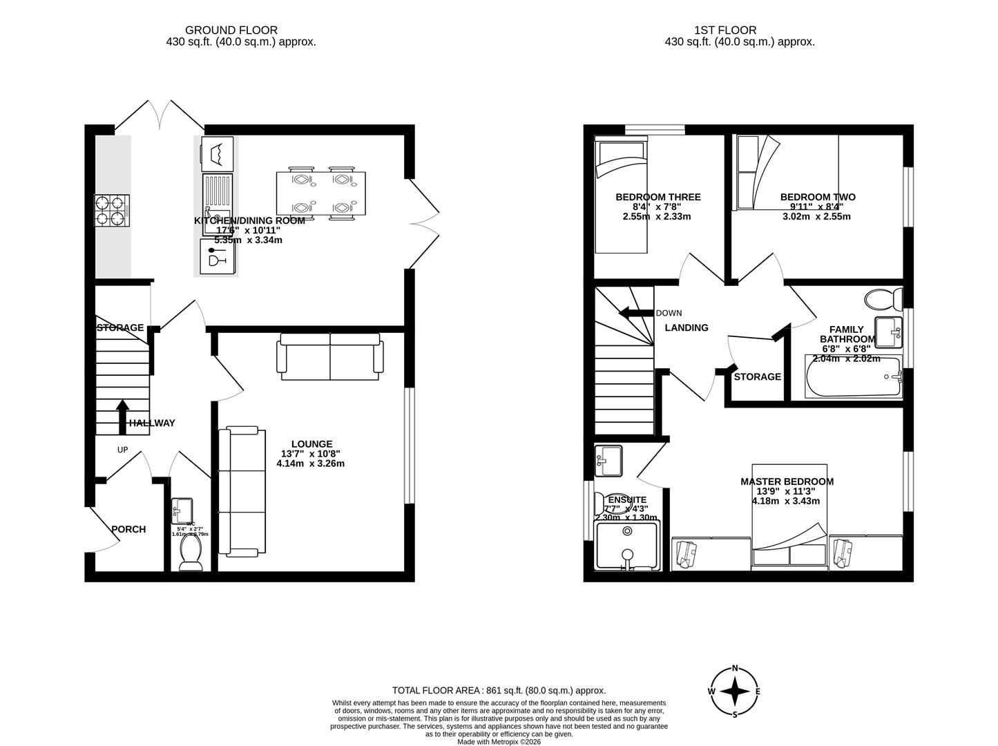 3, Spring Mews, Chorley floorplan