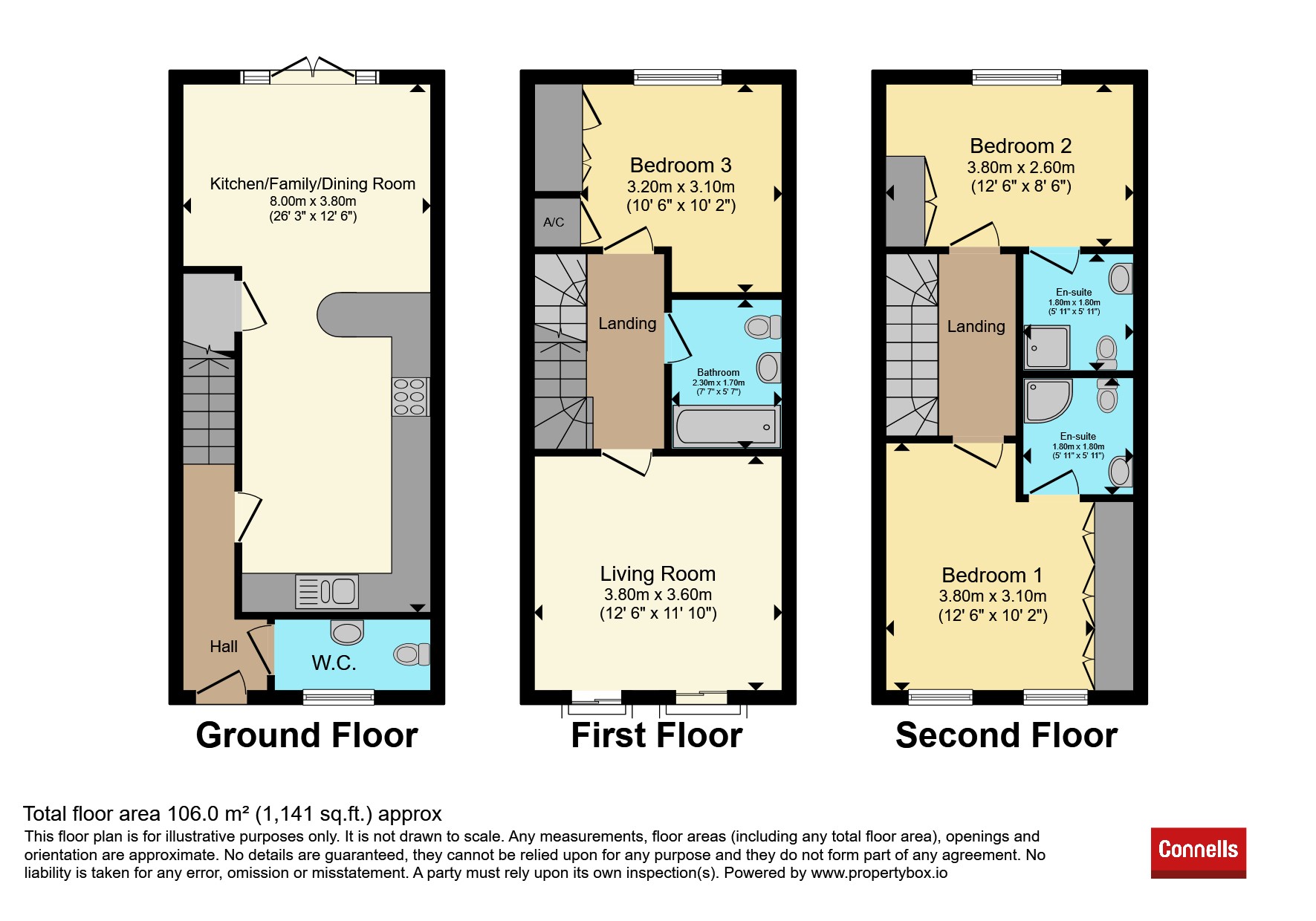 59, Lancaster Gate, Cambridge floorplan