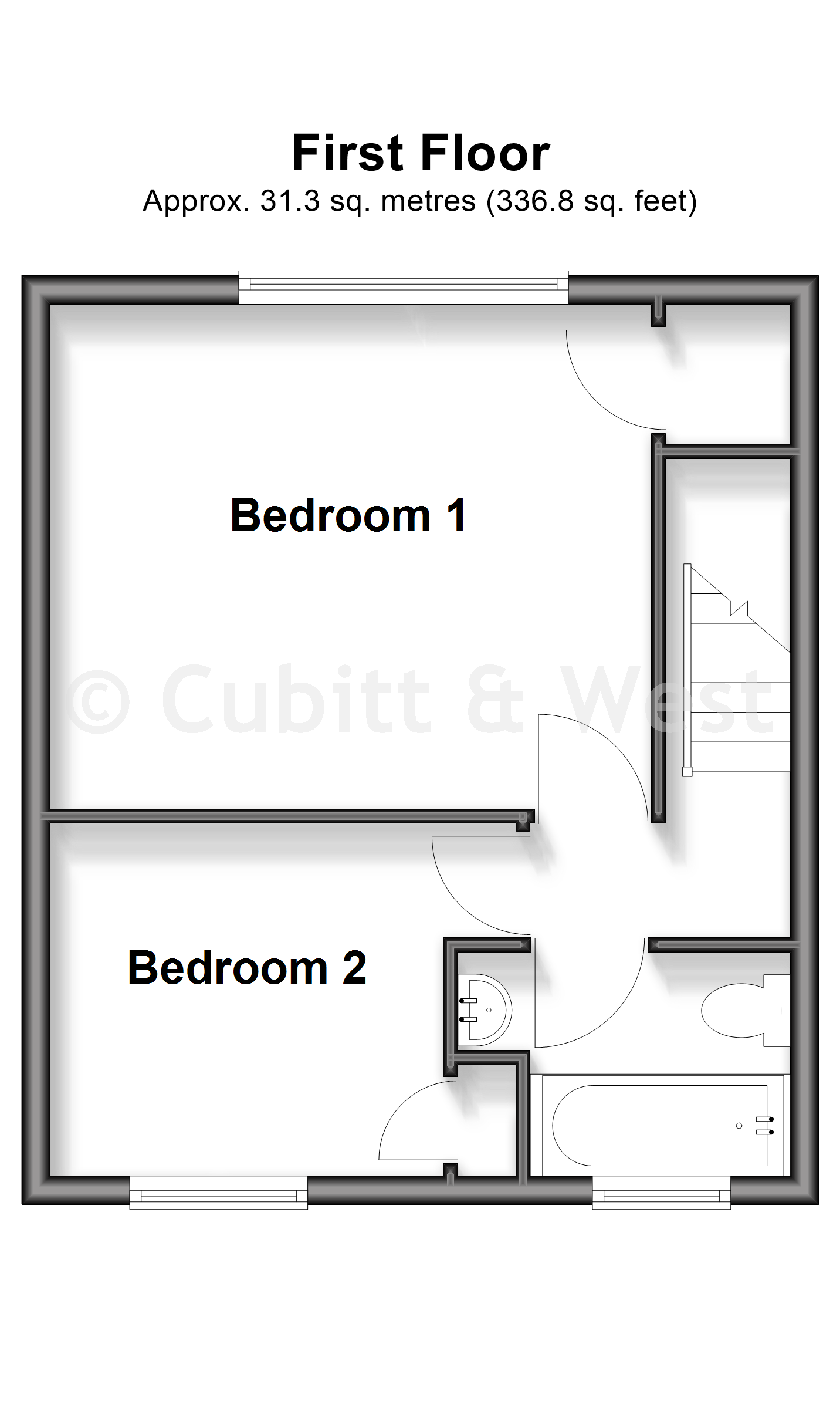 68, Brook Gardens, Emsworth floorplan