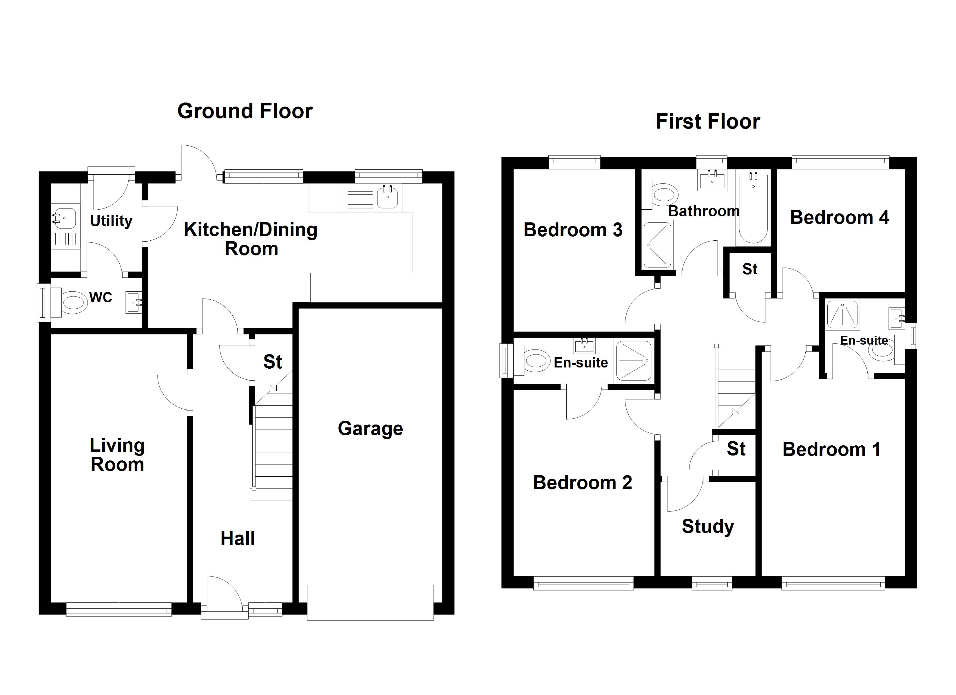 the_hampton, Northallerton Road, Leeming Bar, Leeming Bar floorplan