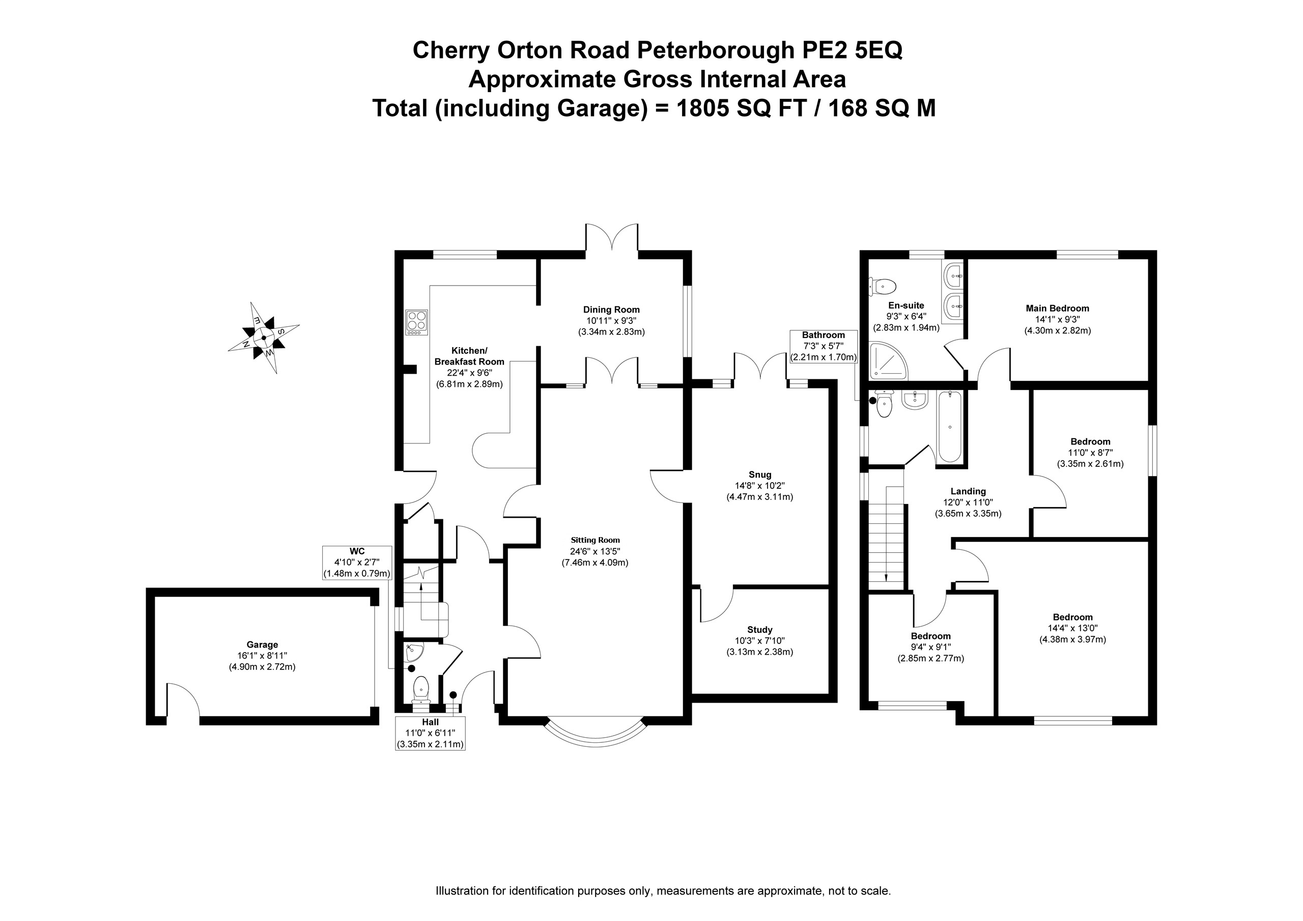37a, Cherry Orton Road, Peterborough floorplan